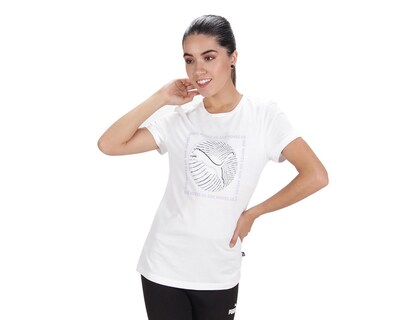 Foto 3 | Playera de Entrenamiento Puma con Estampado para Mujer