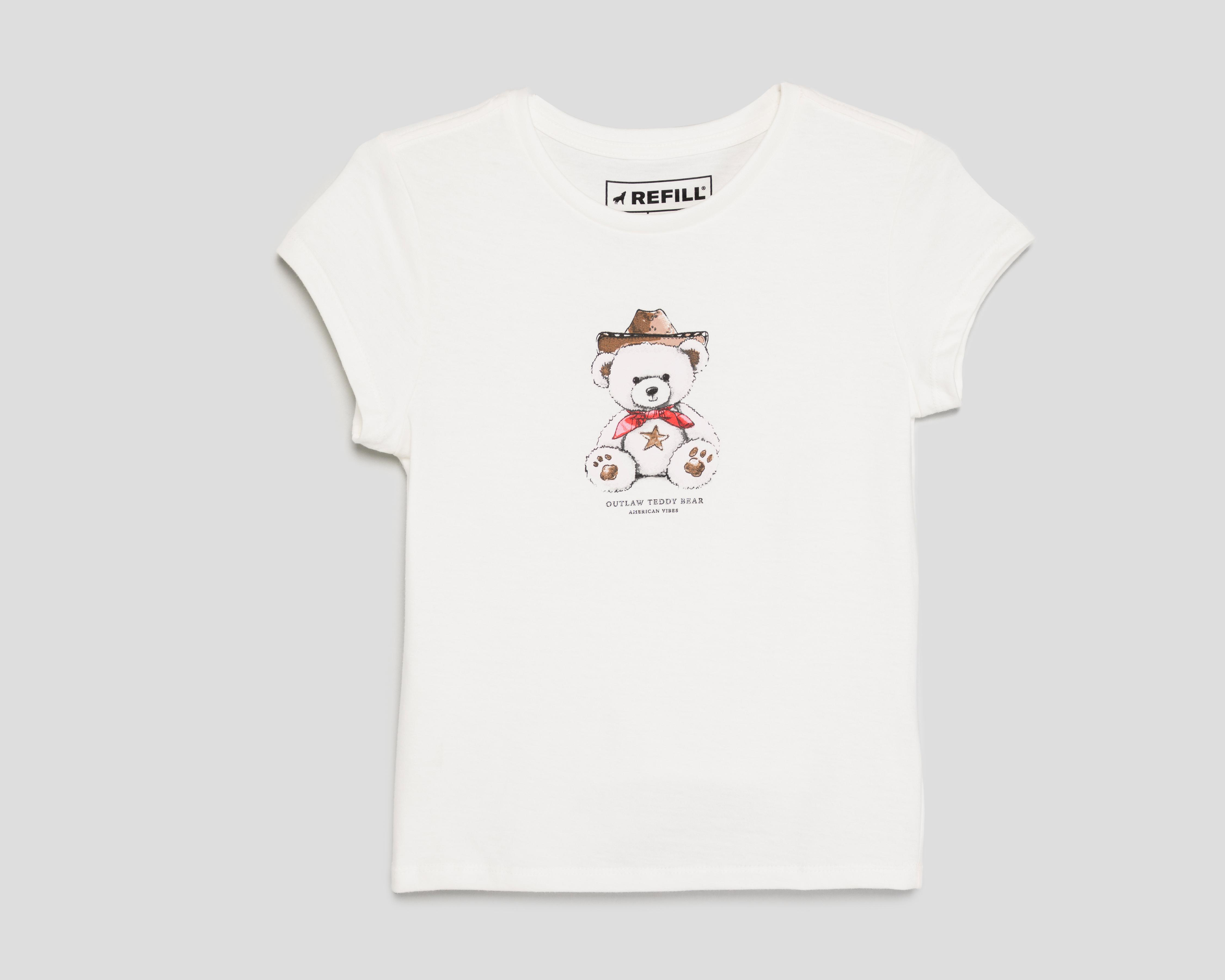 Foto 2 pulgar | Playera Manga Corta Refill para Mujer