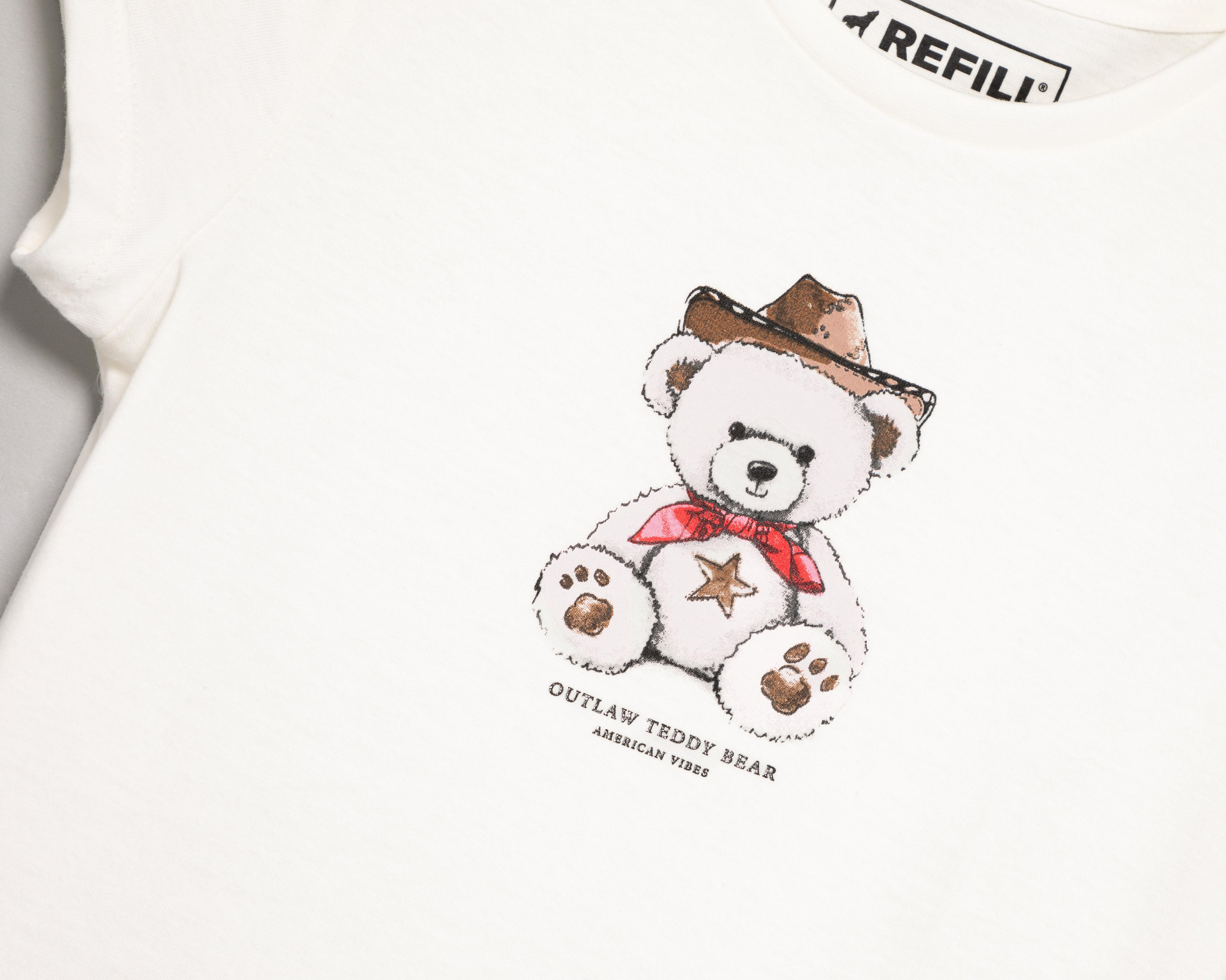 Foto 4 pulgar | Playera Manga Corta Refill para Mujer