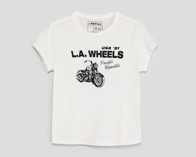 Foto 1 | Playera Blanca Refill para Mujer