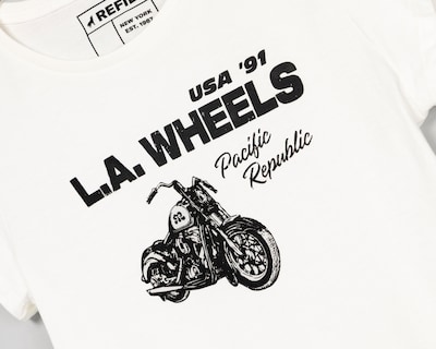 Foto 3 | Playera Blanca Refill para Mujer