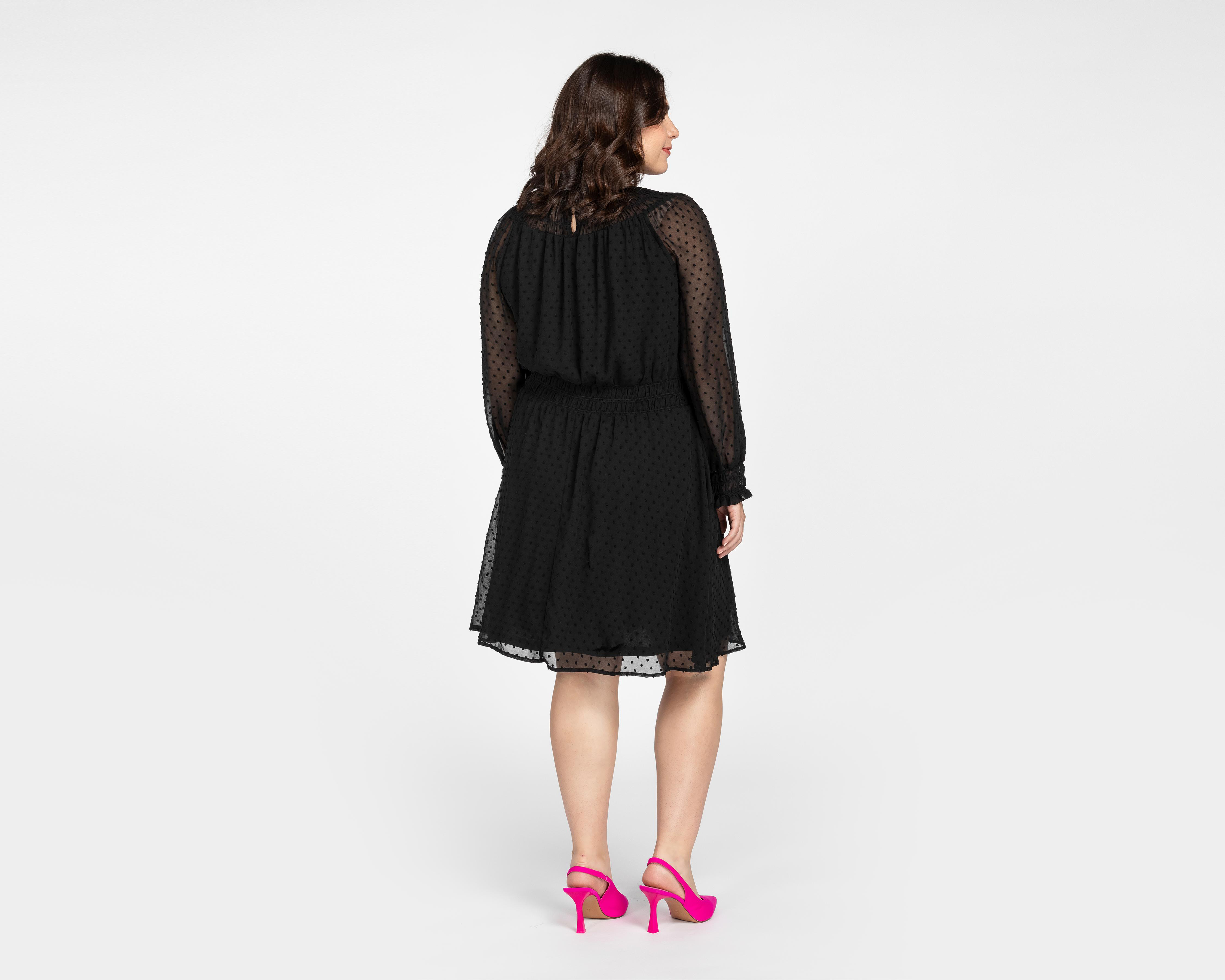 Foto 6 | Vestido 18 Forever Casual Manga Larga con Cuello Alto