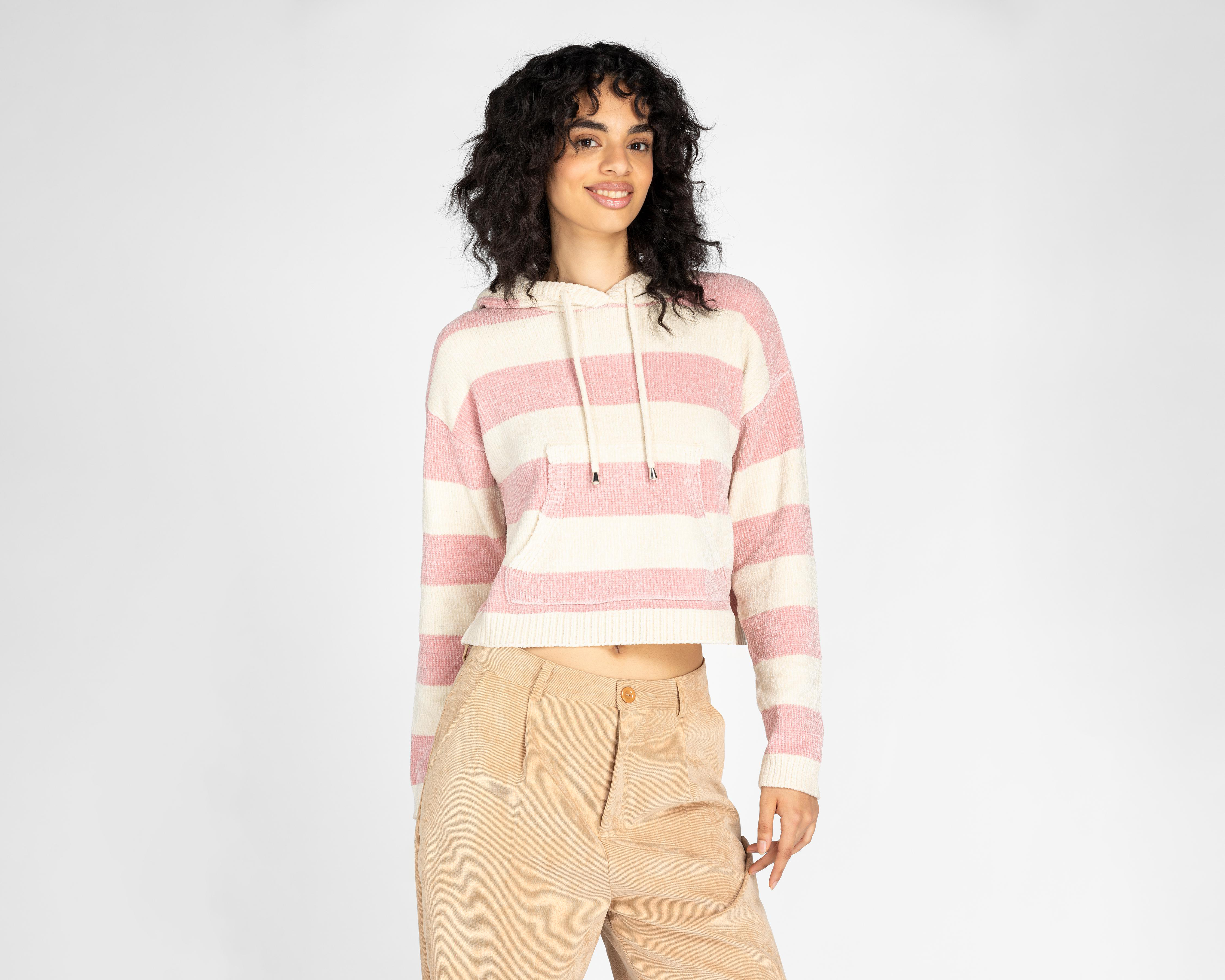 Sudadera 18 Forever con Capucha a Rayas