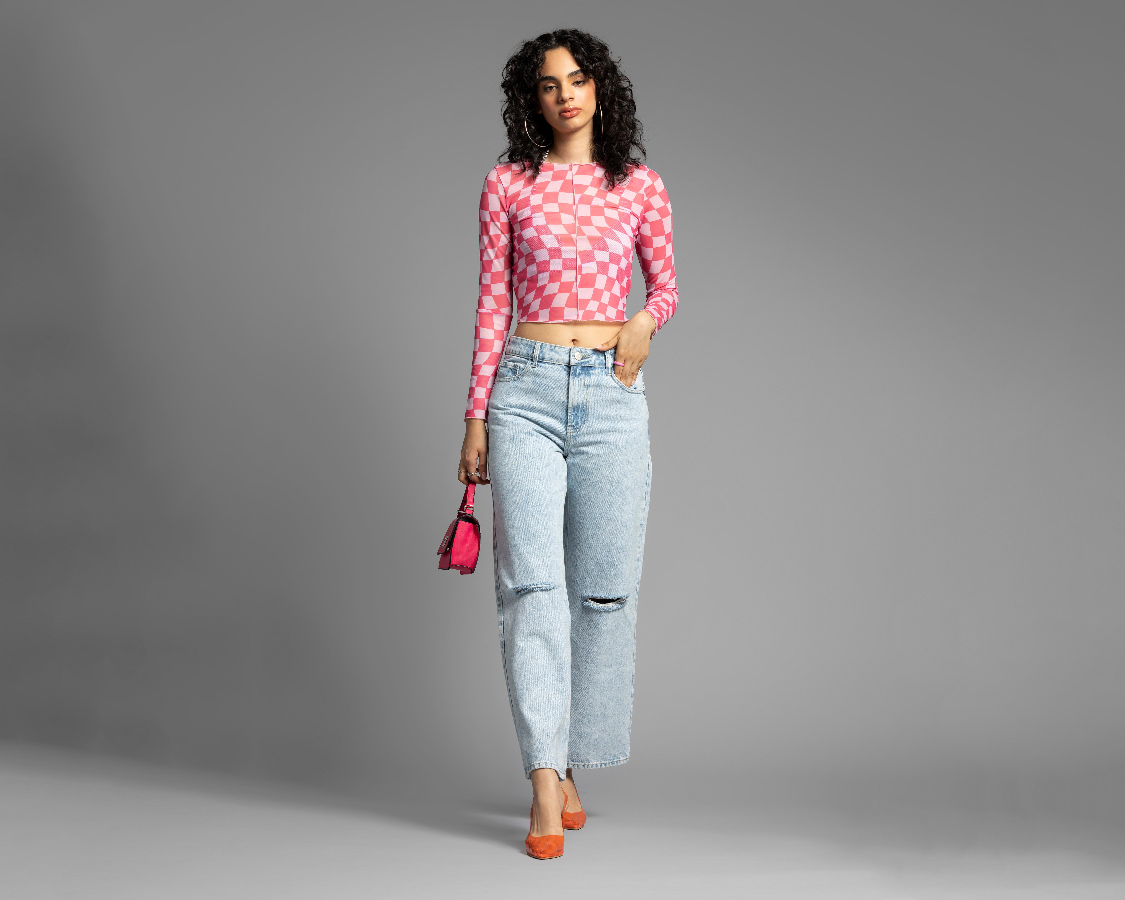 Foto 4 pulgar | Jeans Thinner Flare Deslavados