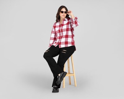 Foto 5 | Blusa Refill Manga Larga a Cuadros