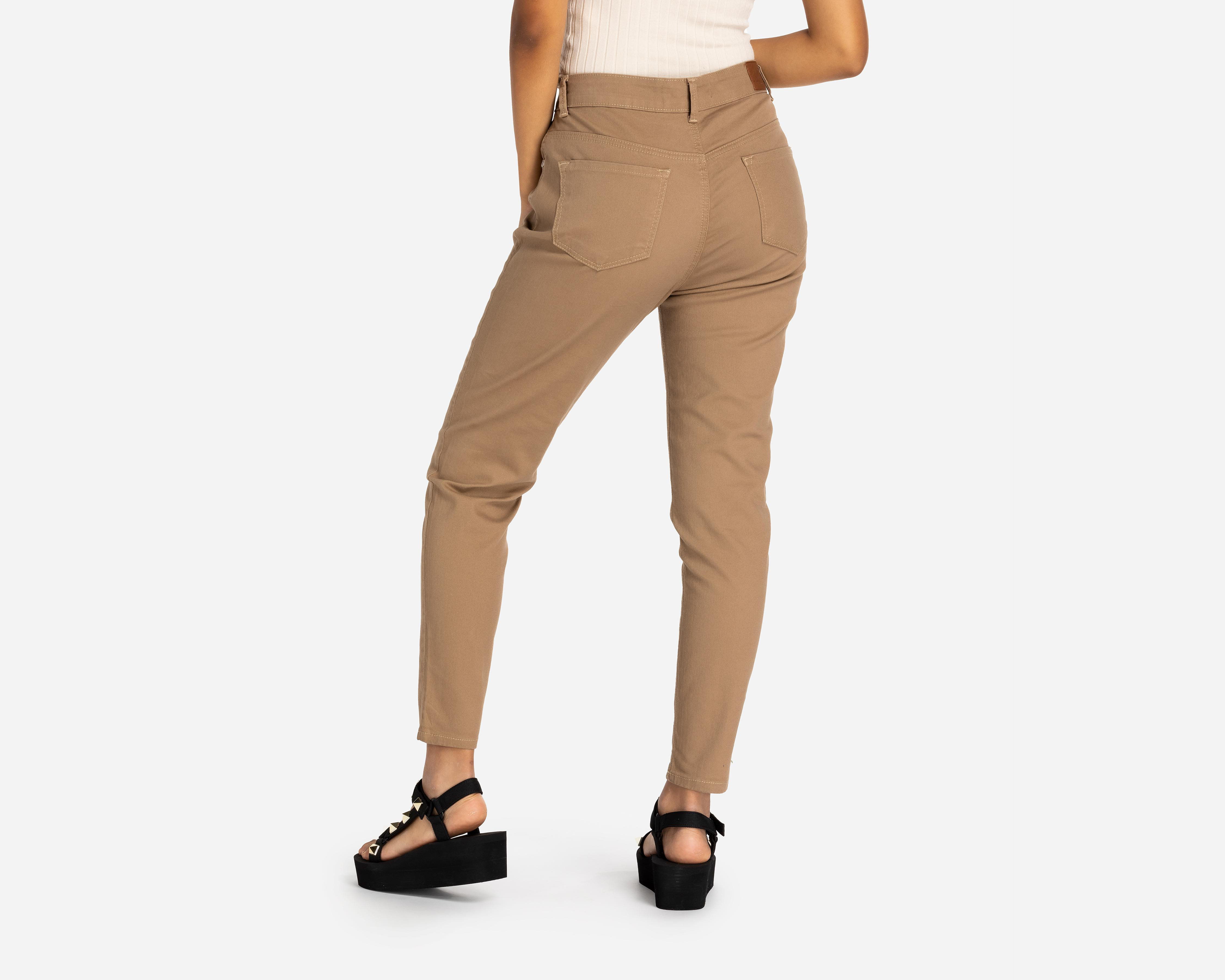 Foto 4 pulgar | Jeans Refill Skinny Fit Caqui