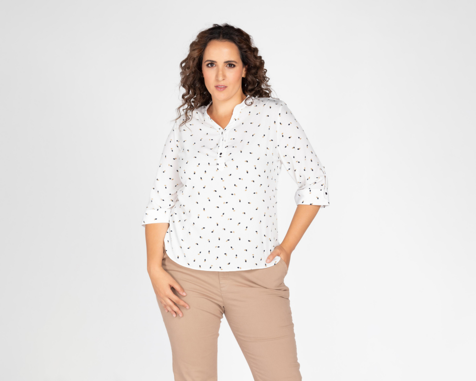 Foto 5 pulgar | Blusa Paloma Manga 3/4 Estampada