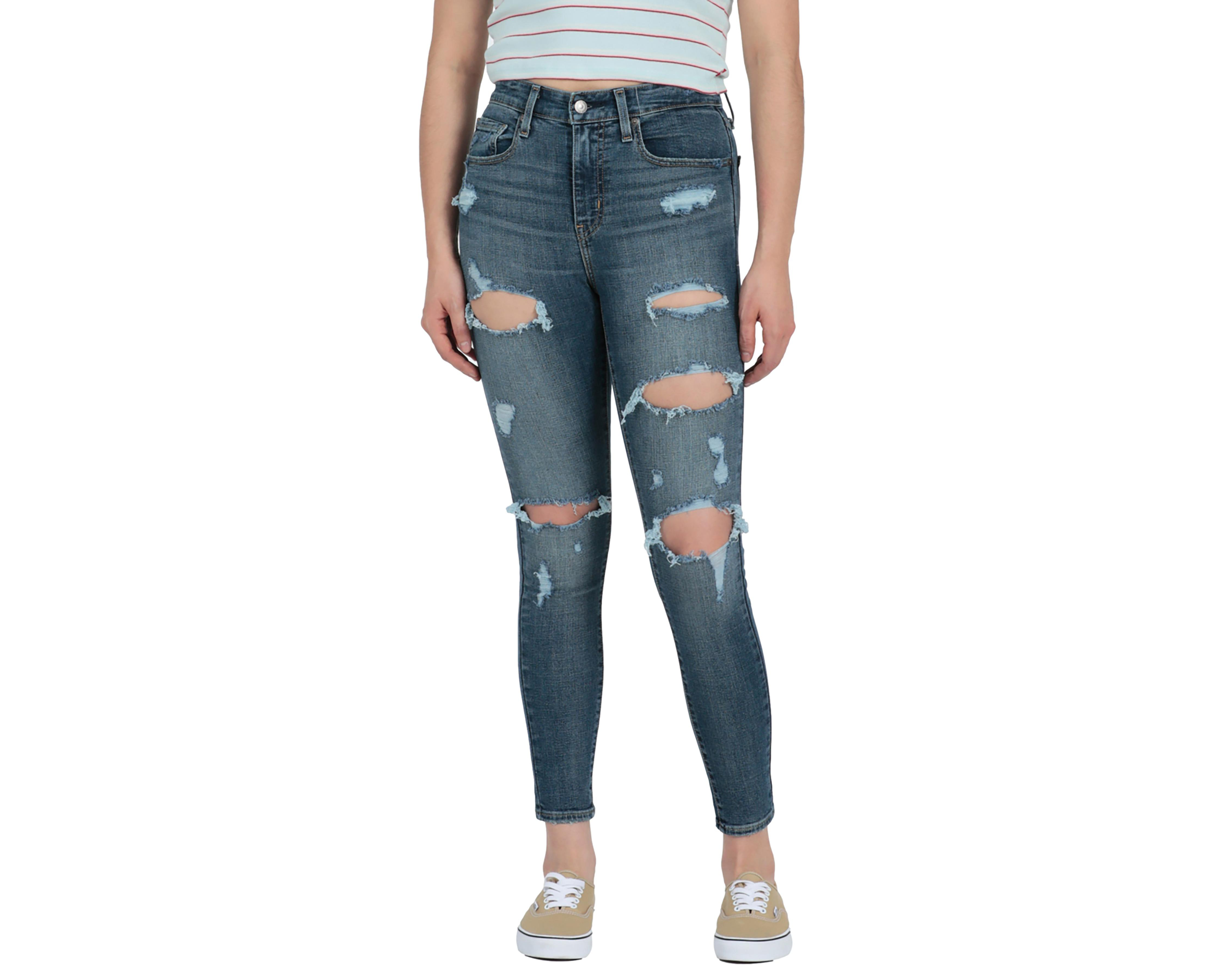 Jeans Levi's 721 High Rise Skinny con Destrucciones