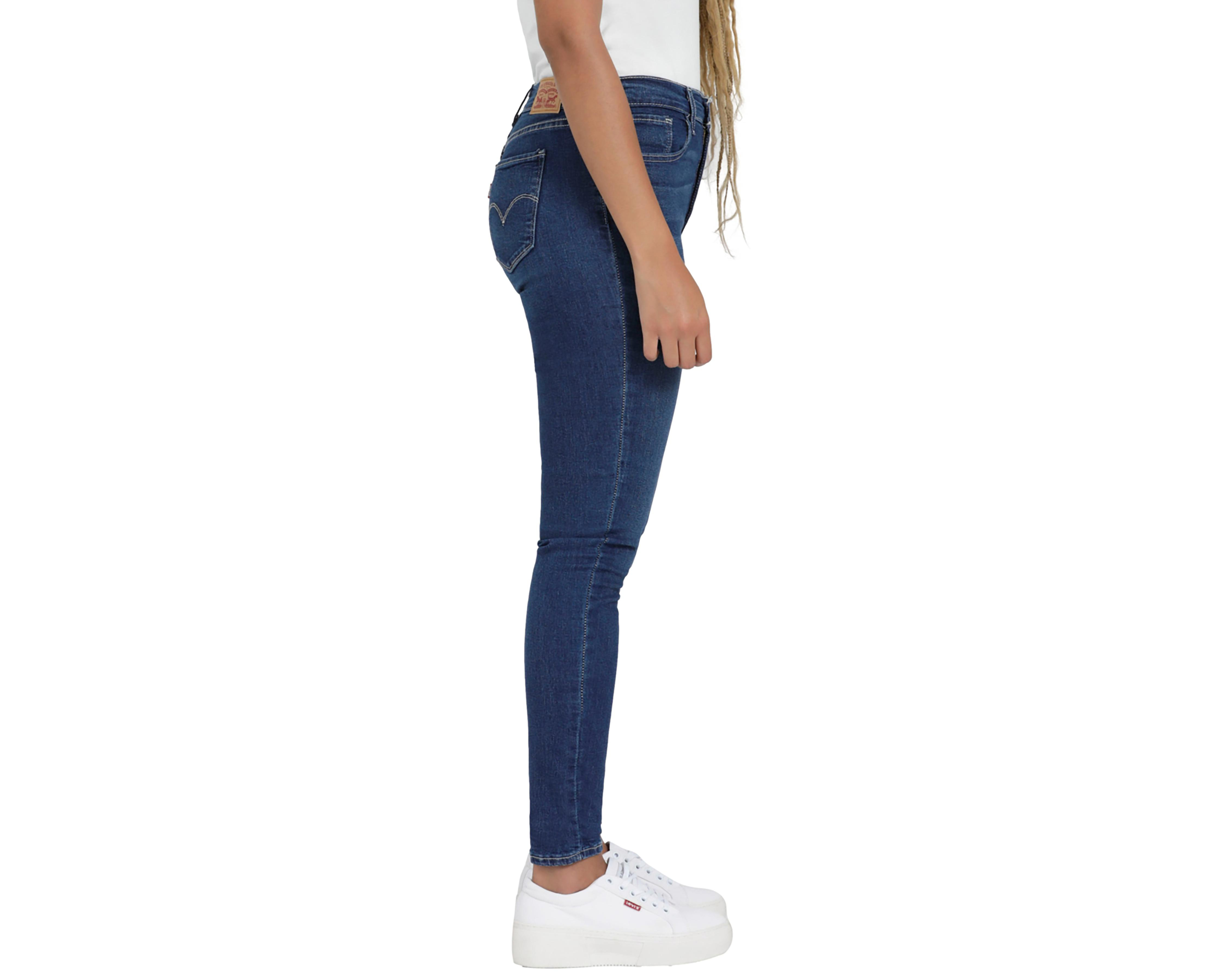 Foto 4 pulgar | Jeans Levi's 720 High Rise Super Skinny con Deslavado