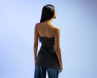 Foto 3 | Blusa Strapless Strona para Mujer