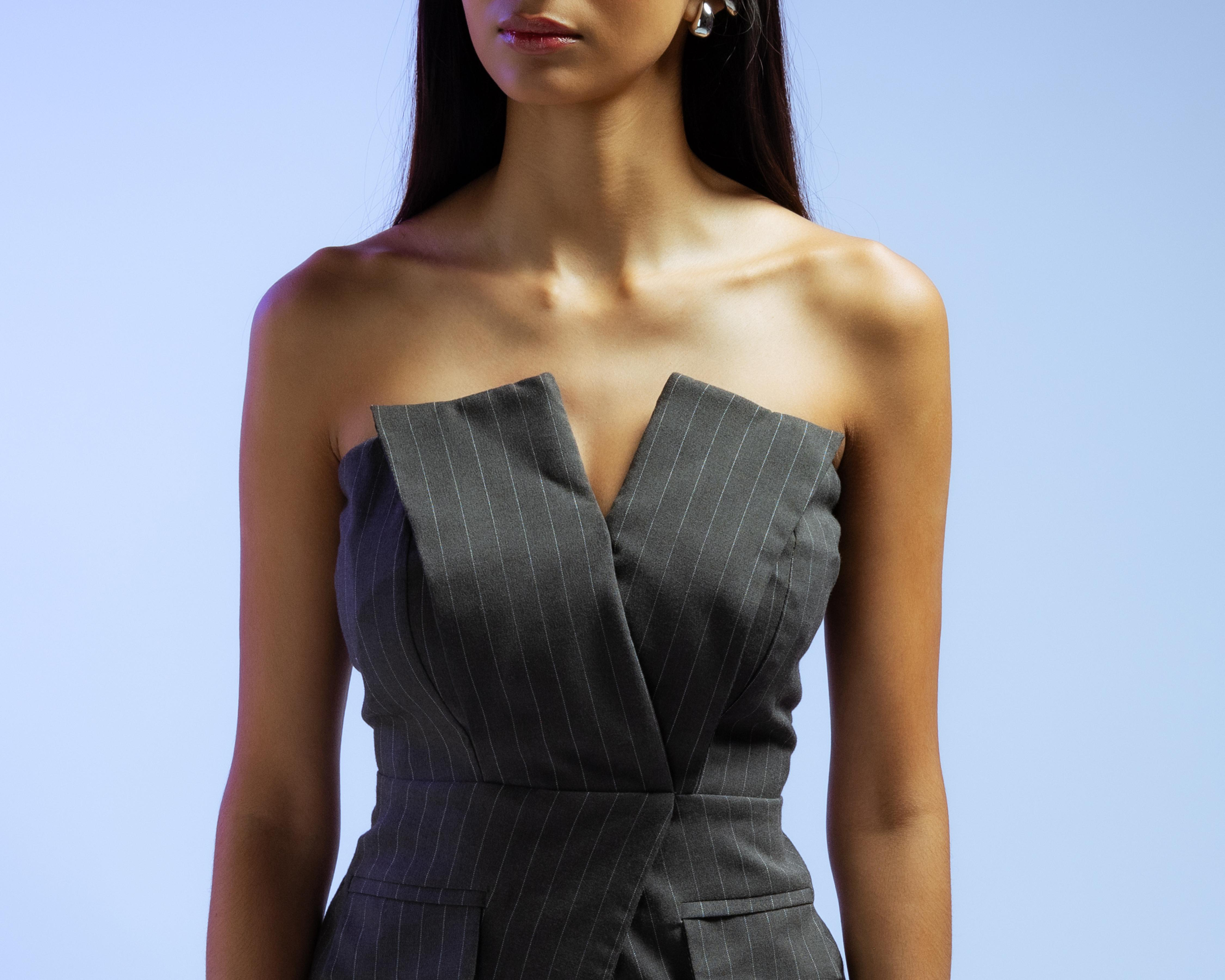Foto 5 pulgar | Blusa Strapless Strona para Mujer
