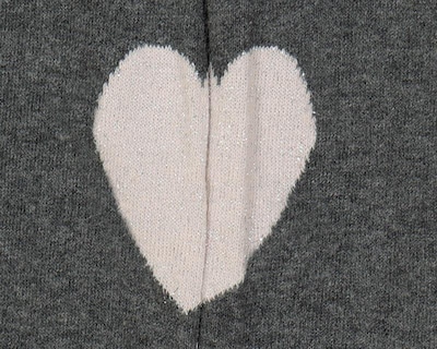 Foto 2 | Mallas Grises para Niña con Estampado de Corazón