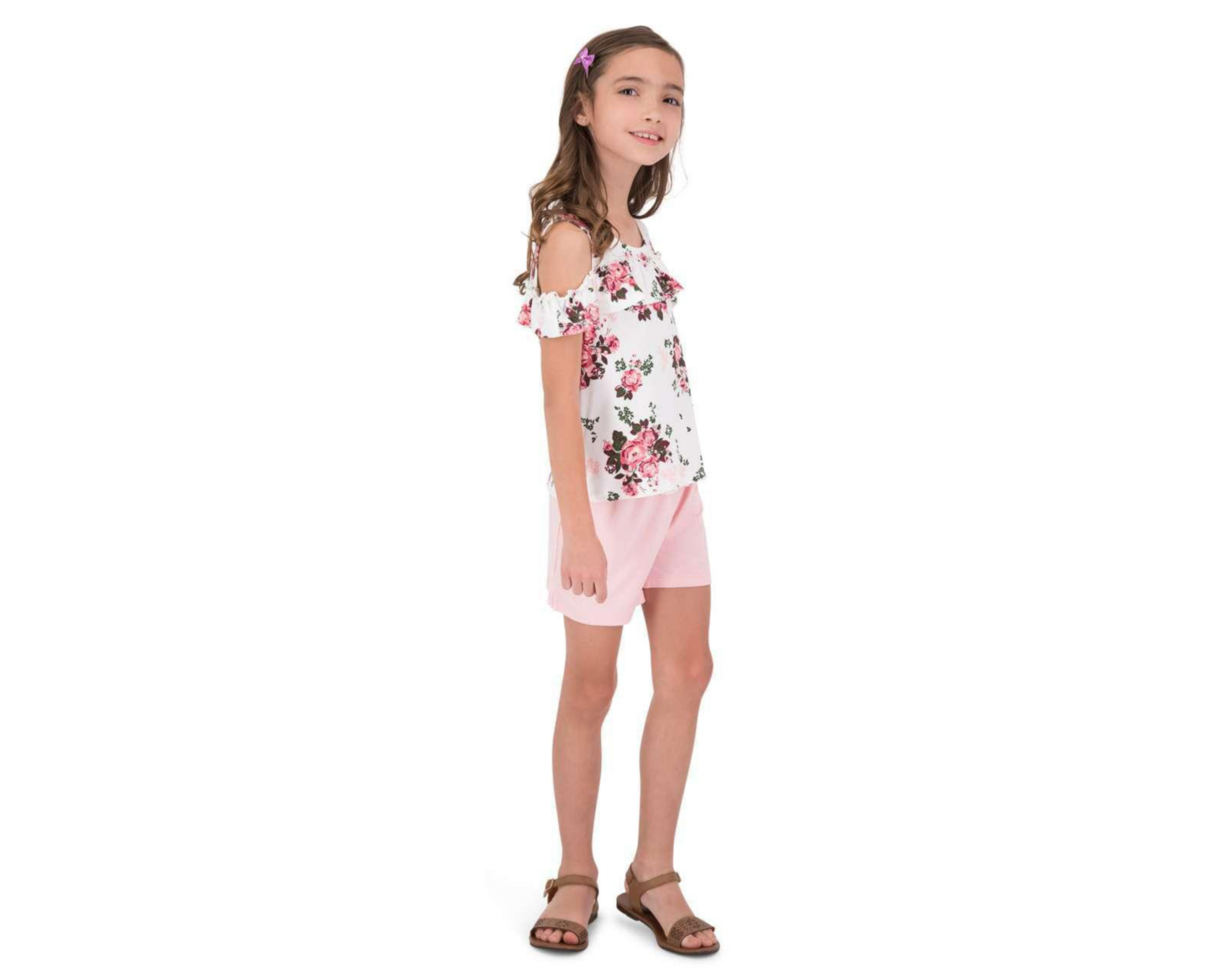 Foto 1 | Conjunto con Short Up & Down para Niña 2 Piezas