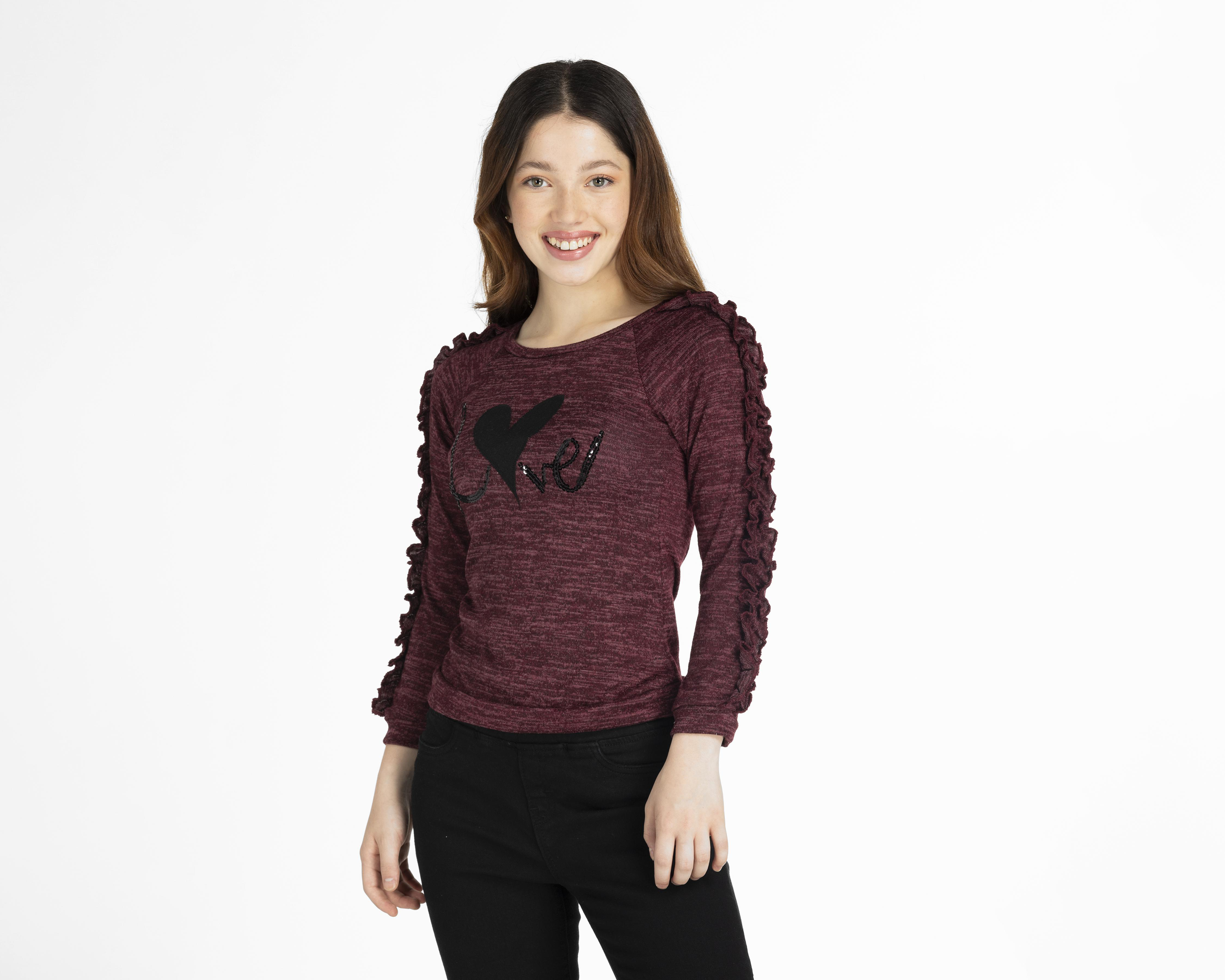 Blusa marca Girls Attitude color Tinto para Niña