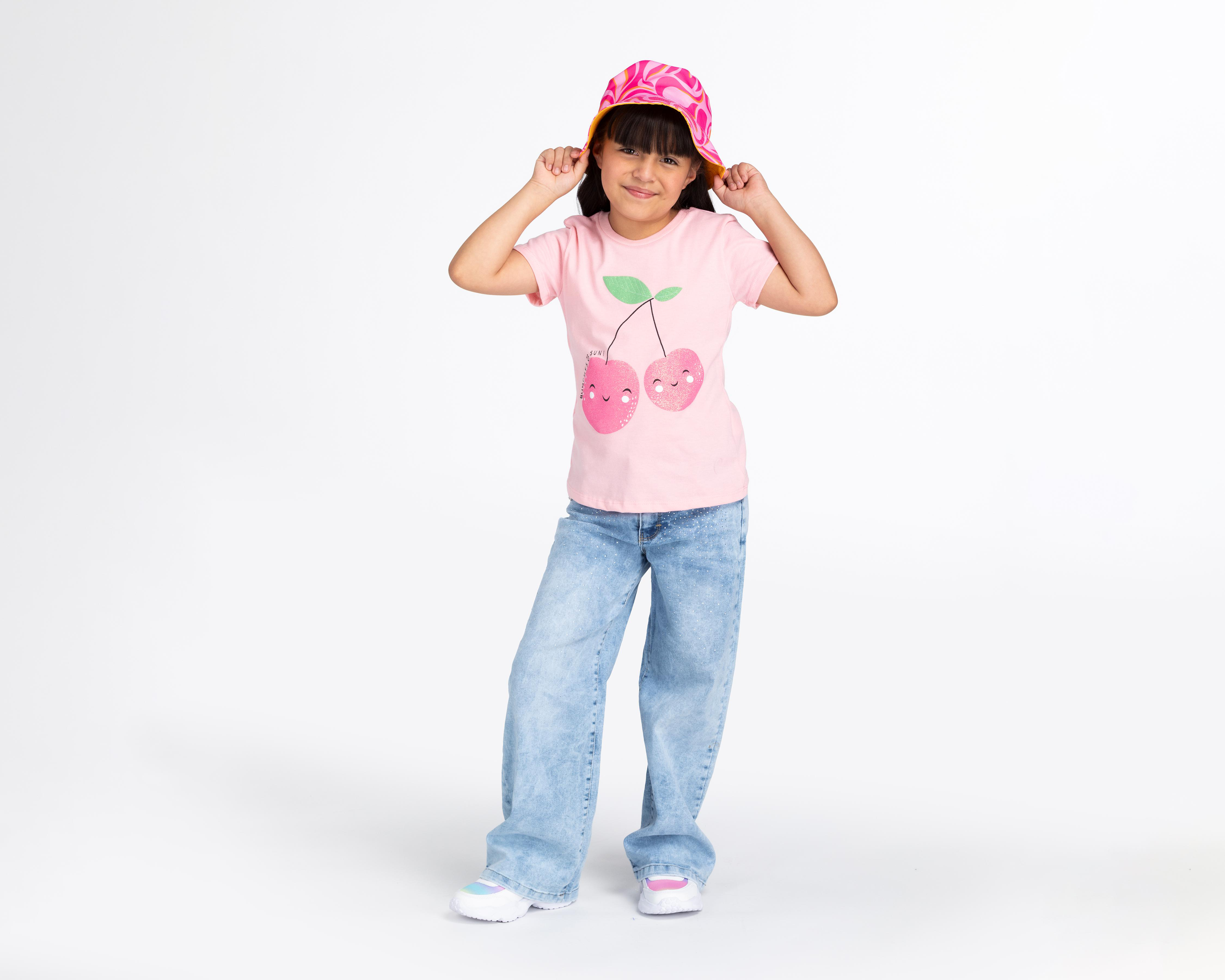 Foto 3 pulgar | Playera Girls Attitude Manga Corta Estampada para Niña