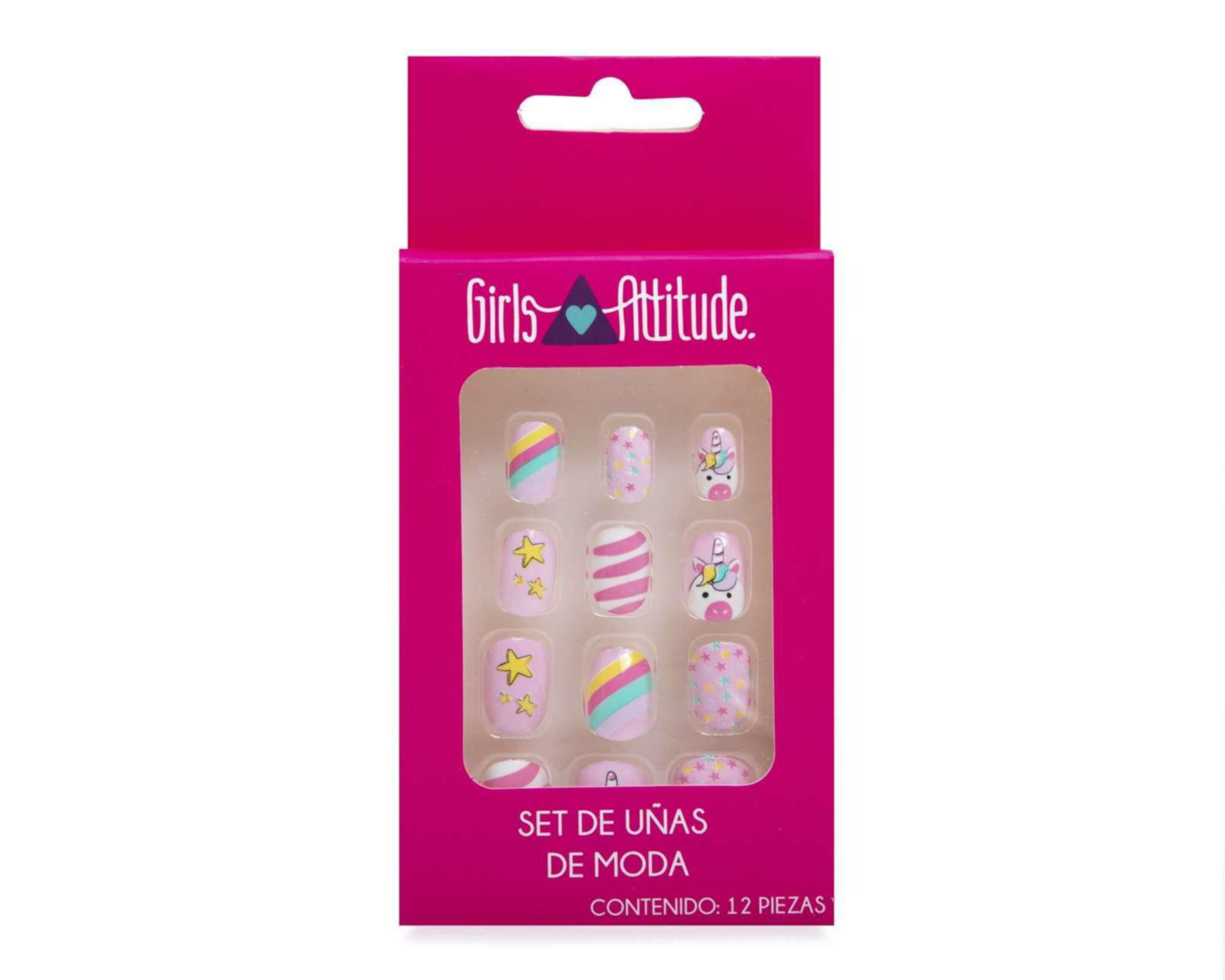 Uñas Girls Attitude para Niña 12 Piezas