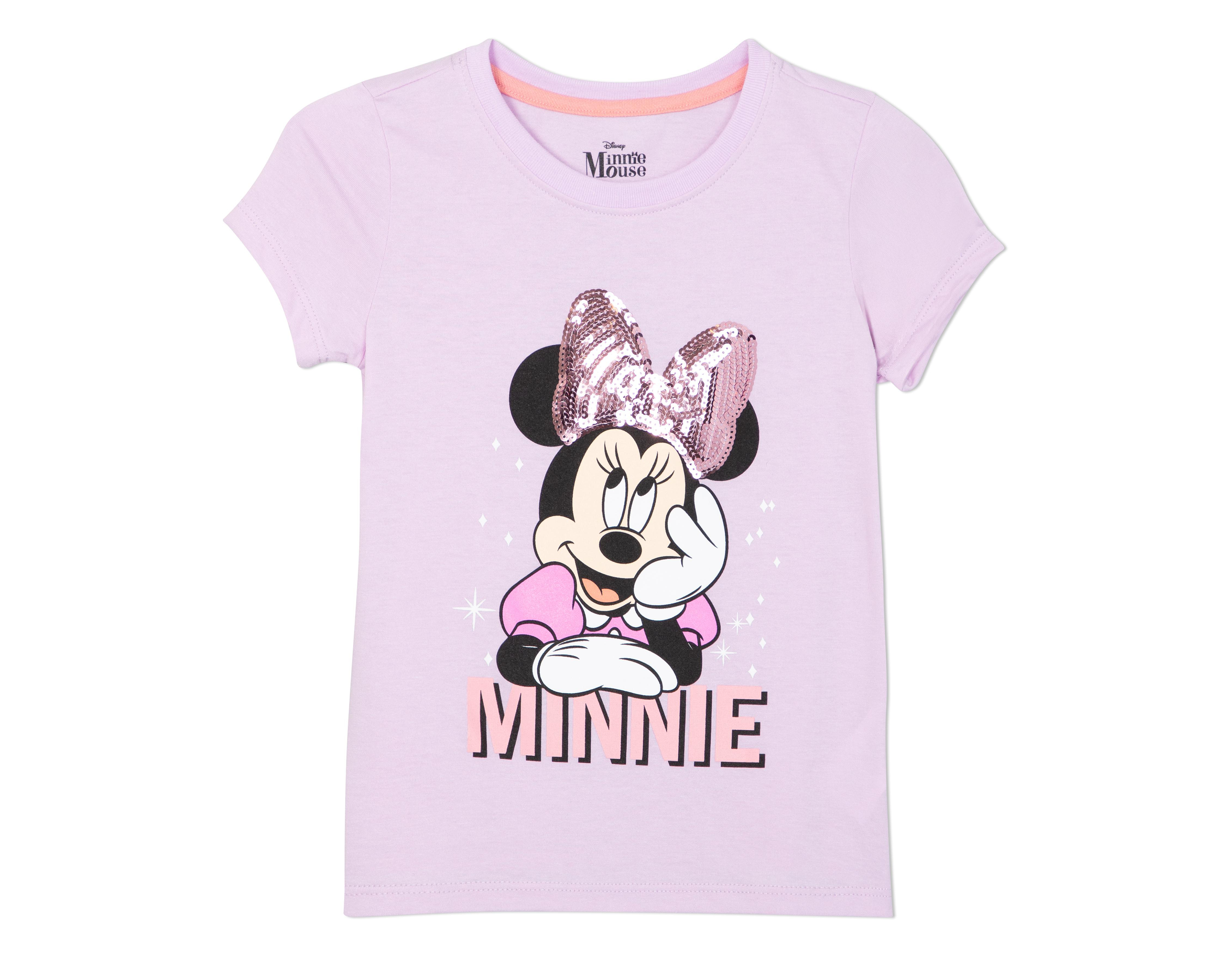 Foto 2 pulgar | Playera Disney Minnie Mouse Manga Corta para Niña
