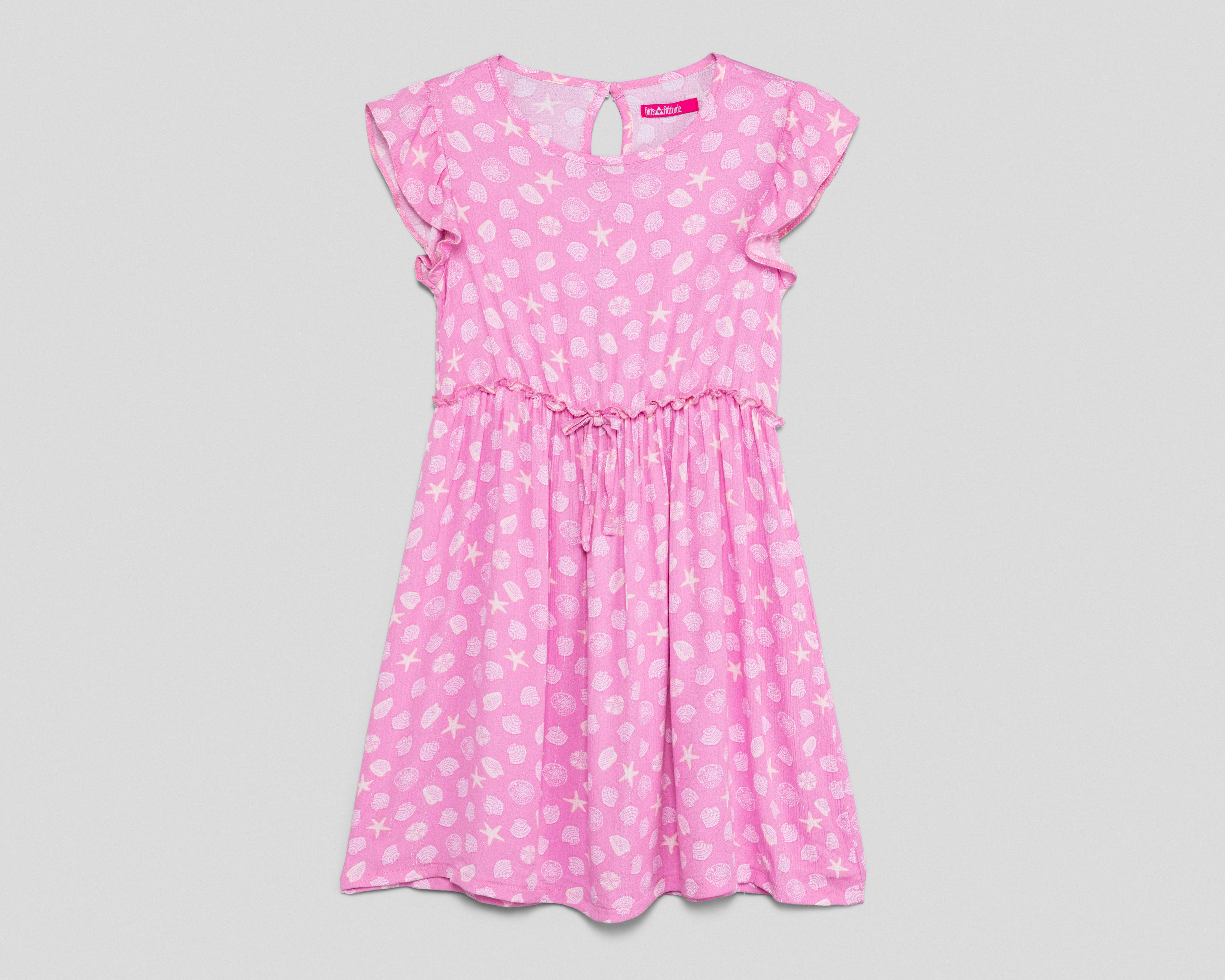 Foto 2 pulgar | Vestido Rosa Girls Attitude para Niña