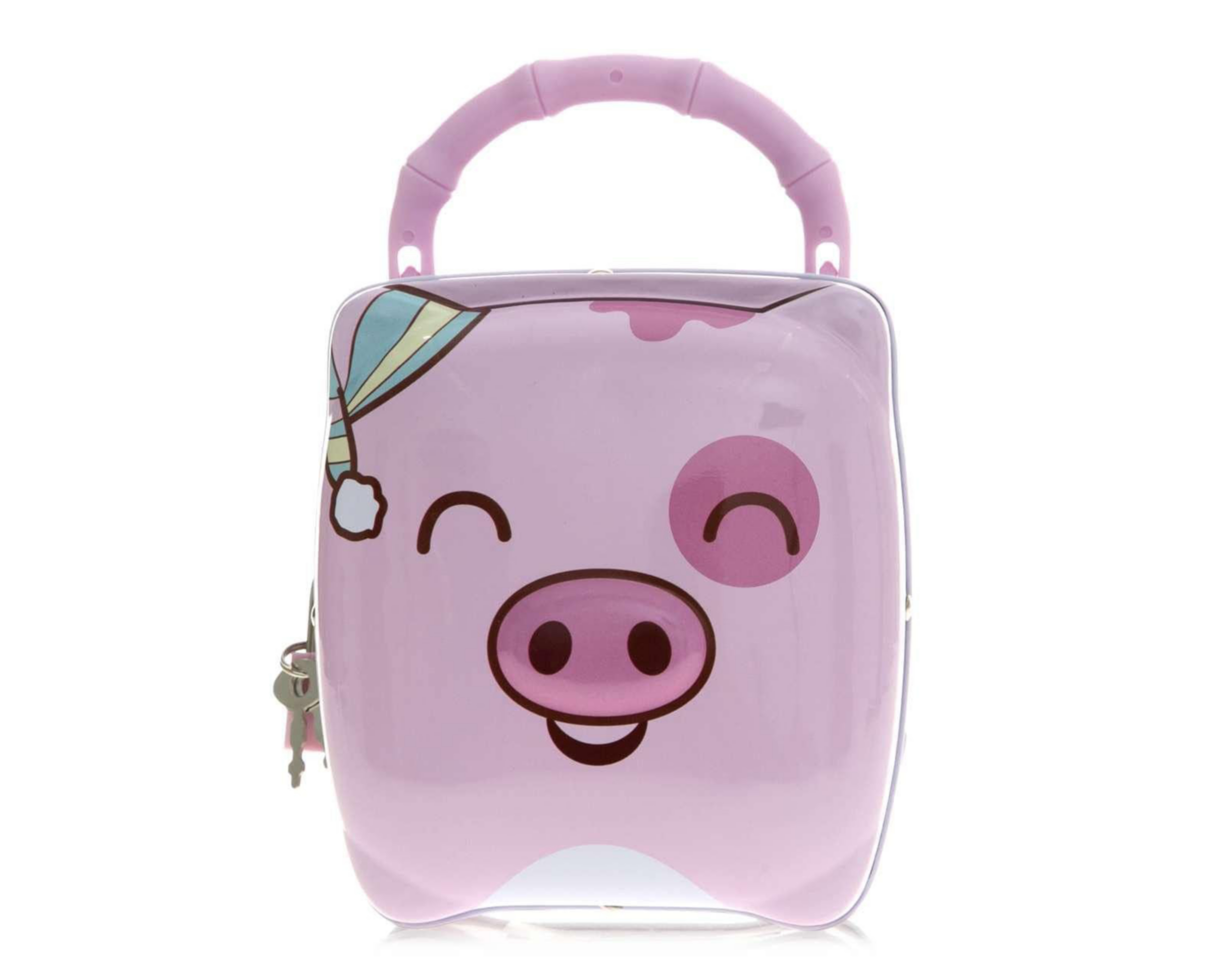 Foto 1 | Alcancía Métalica Cerdito Rosa