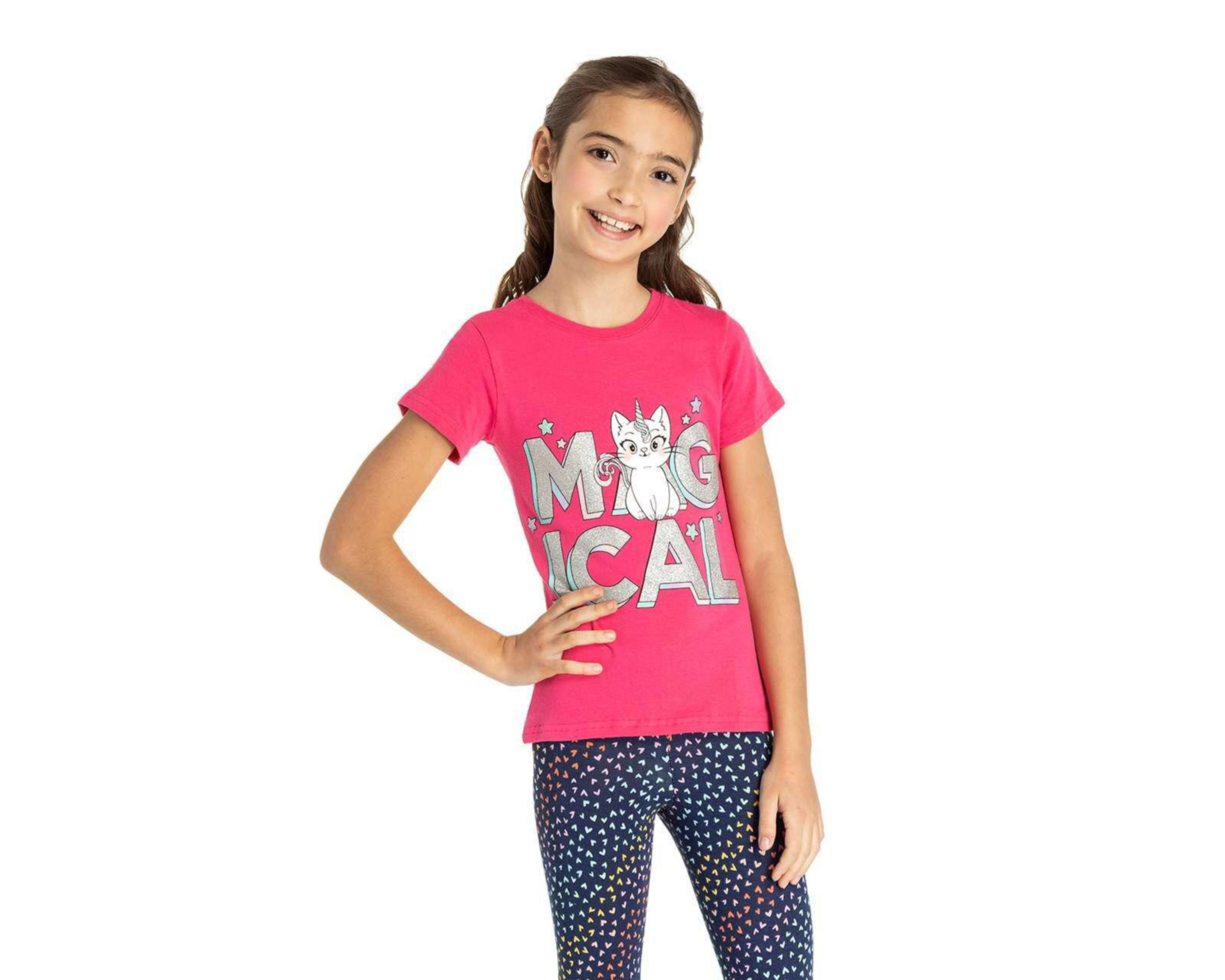 Playera Girls Attitude para Niña