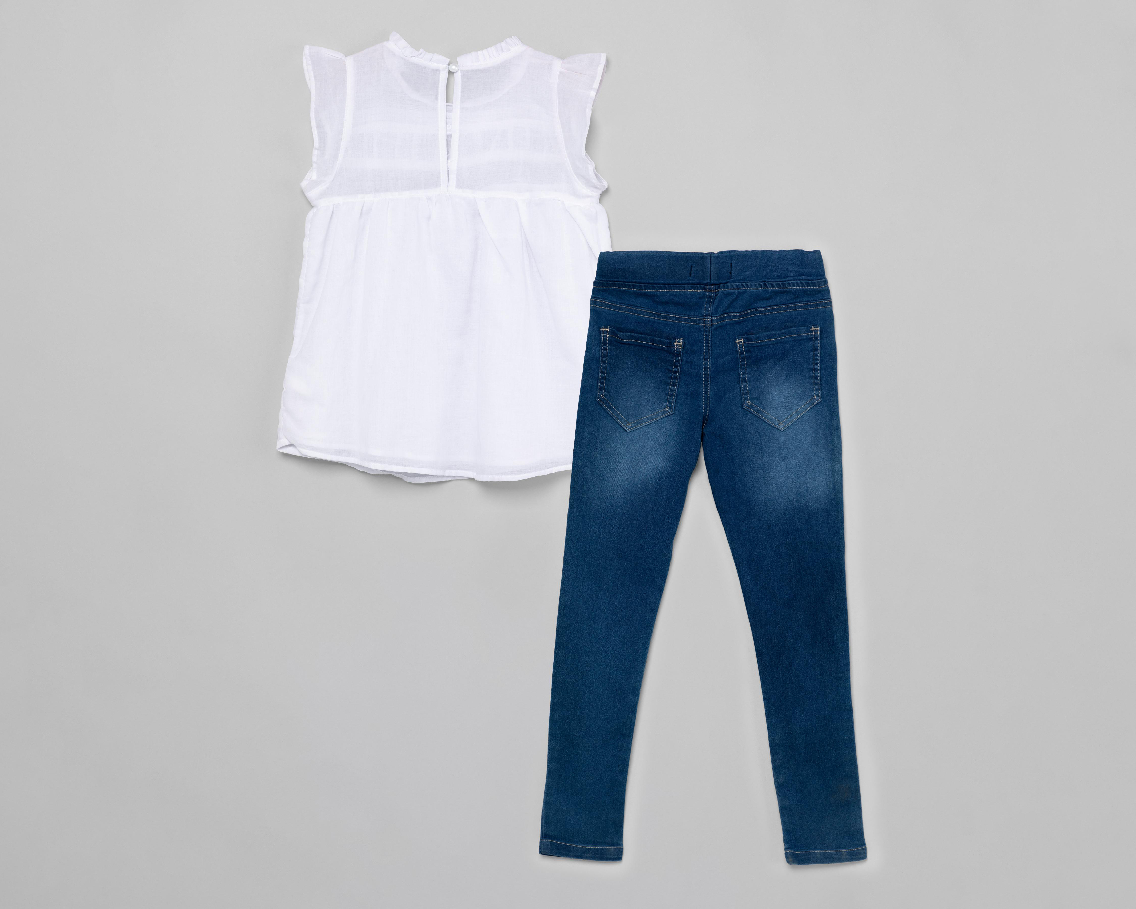 Foto 2 | Conjunto con Pantalón Refill para Niña 3 Piezas