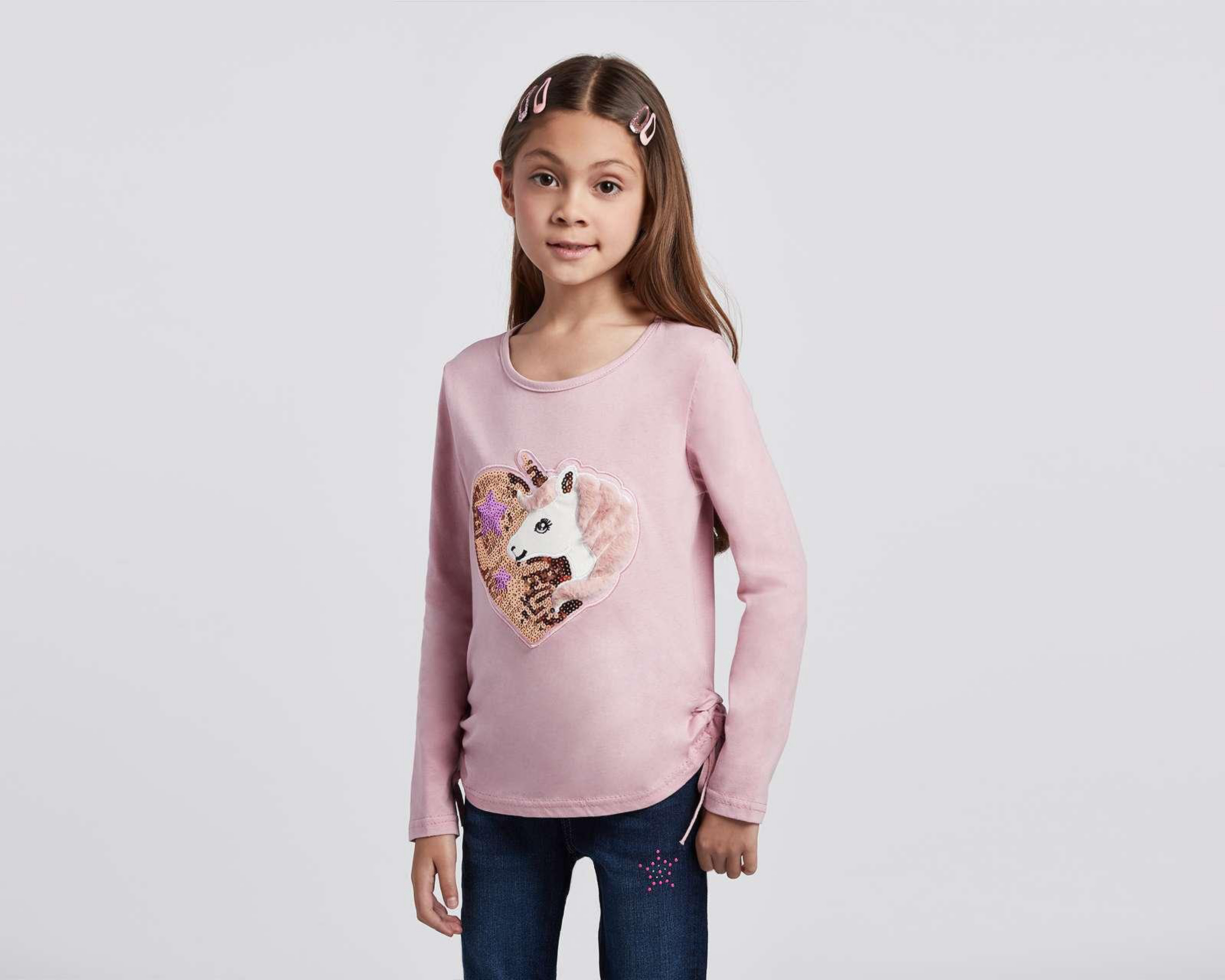 Playera Girls Atittude Manga Larga Juvenil