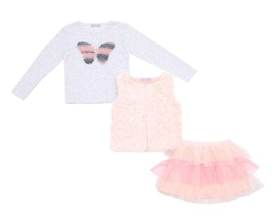 Foto 1 | Conjunto con Falda Up & Down Girls para Niña 3 Piezas