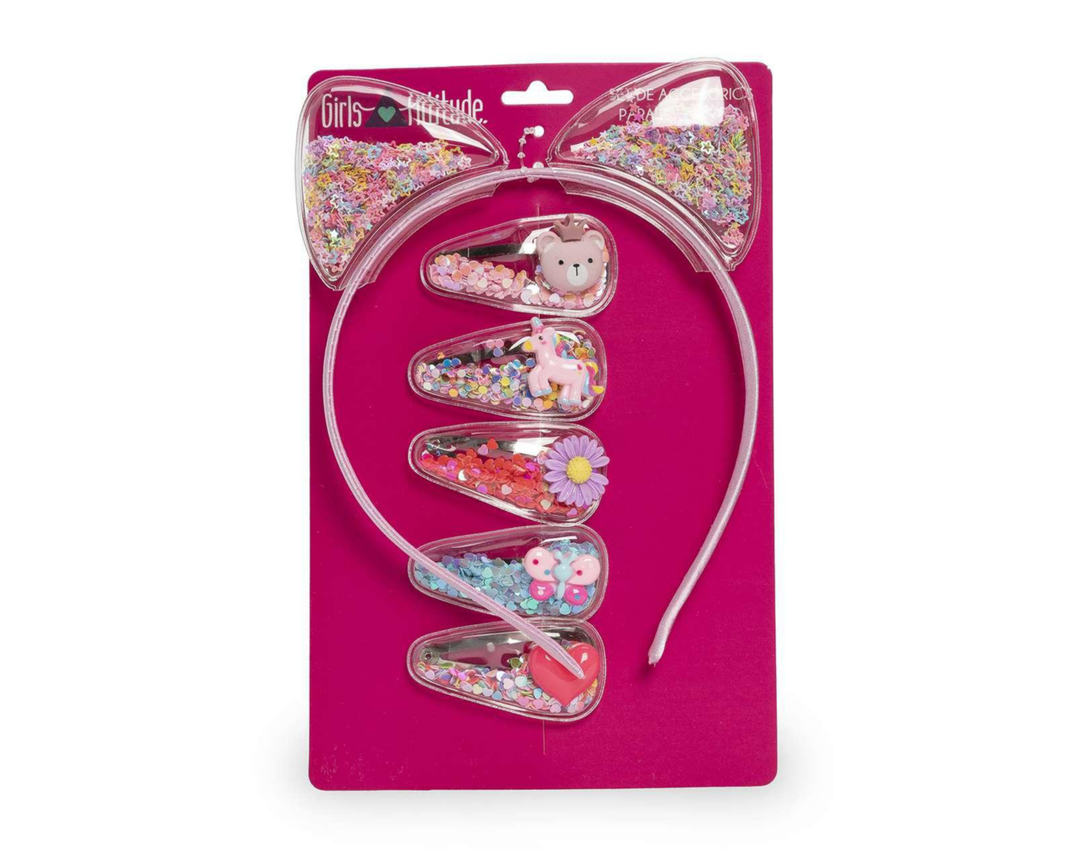 Foto 4 pulgar | Diadema y Broches Girls Attitude 6 Piezas