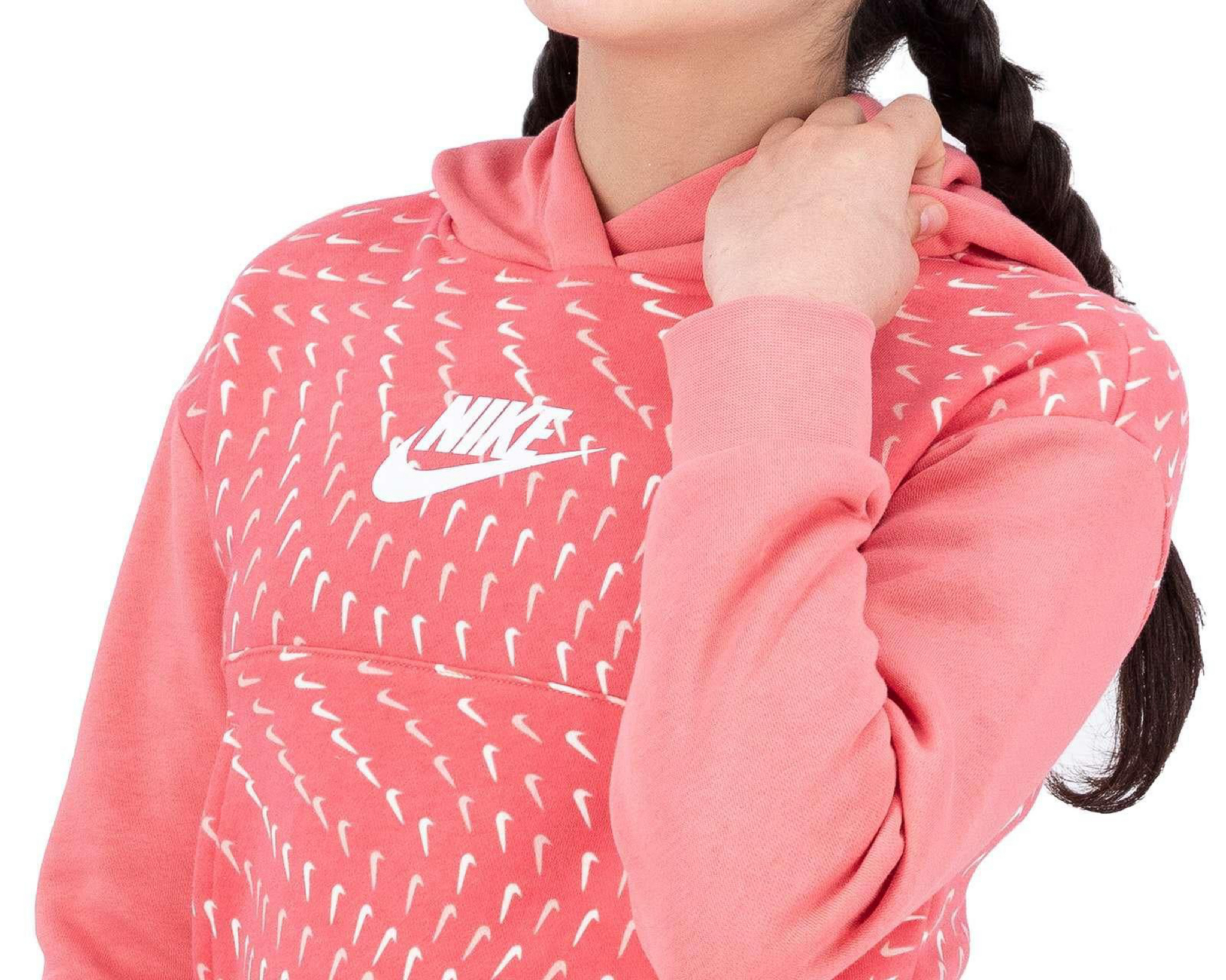 Foto 4 pulgar | Sudadera Nike con Gorro Juvenil