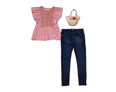 Foto 1 | Conjunto con Pantalón Refill para Niña 3 piezas