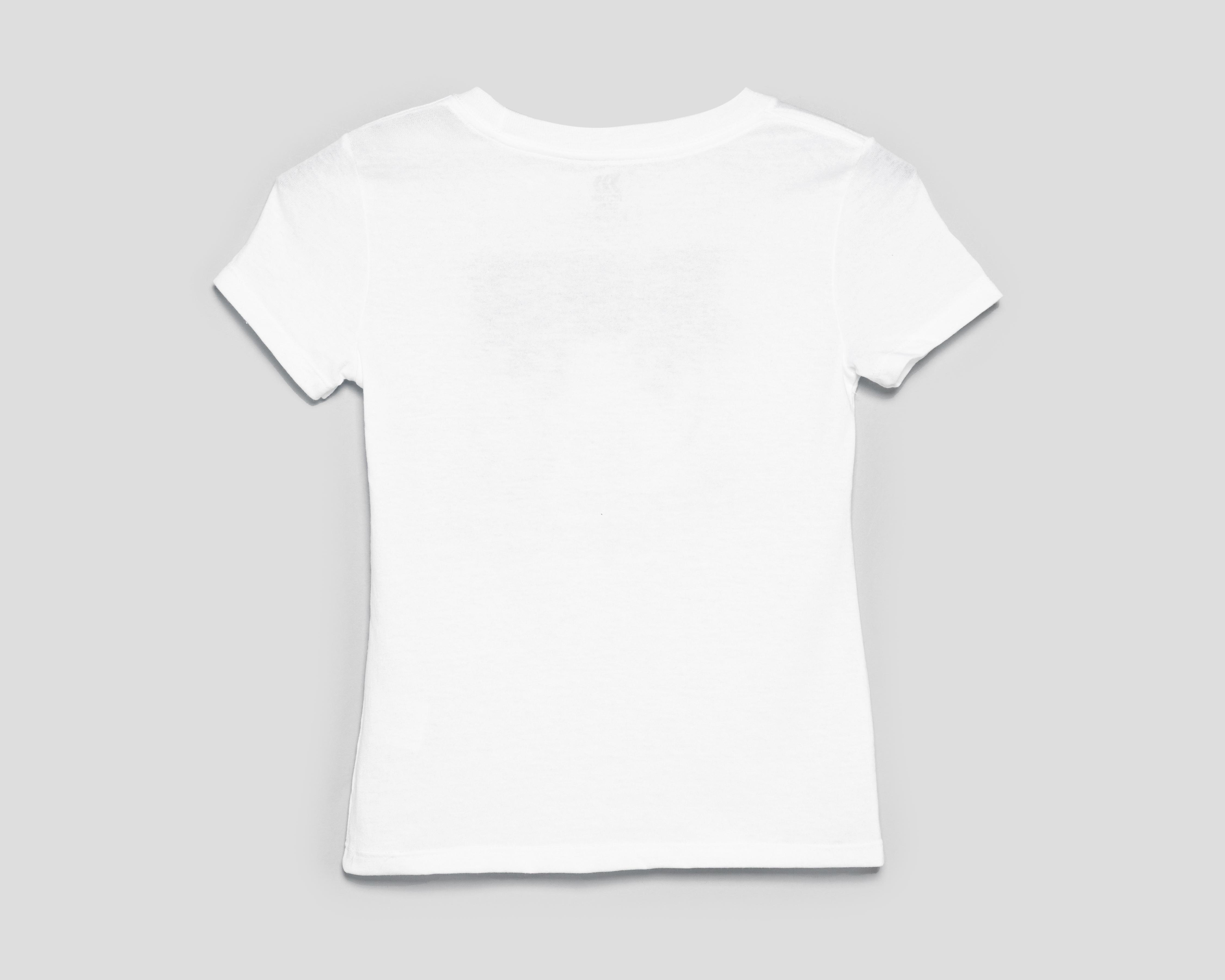 Foto 3 pulgar | Playera de Cuello Redondo Blanco Action Gear para Niña