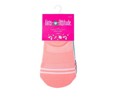 Foto 3 | Calcetas Invisibles Girls Attitude para Niña 3 Pares
