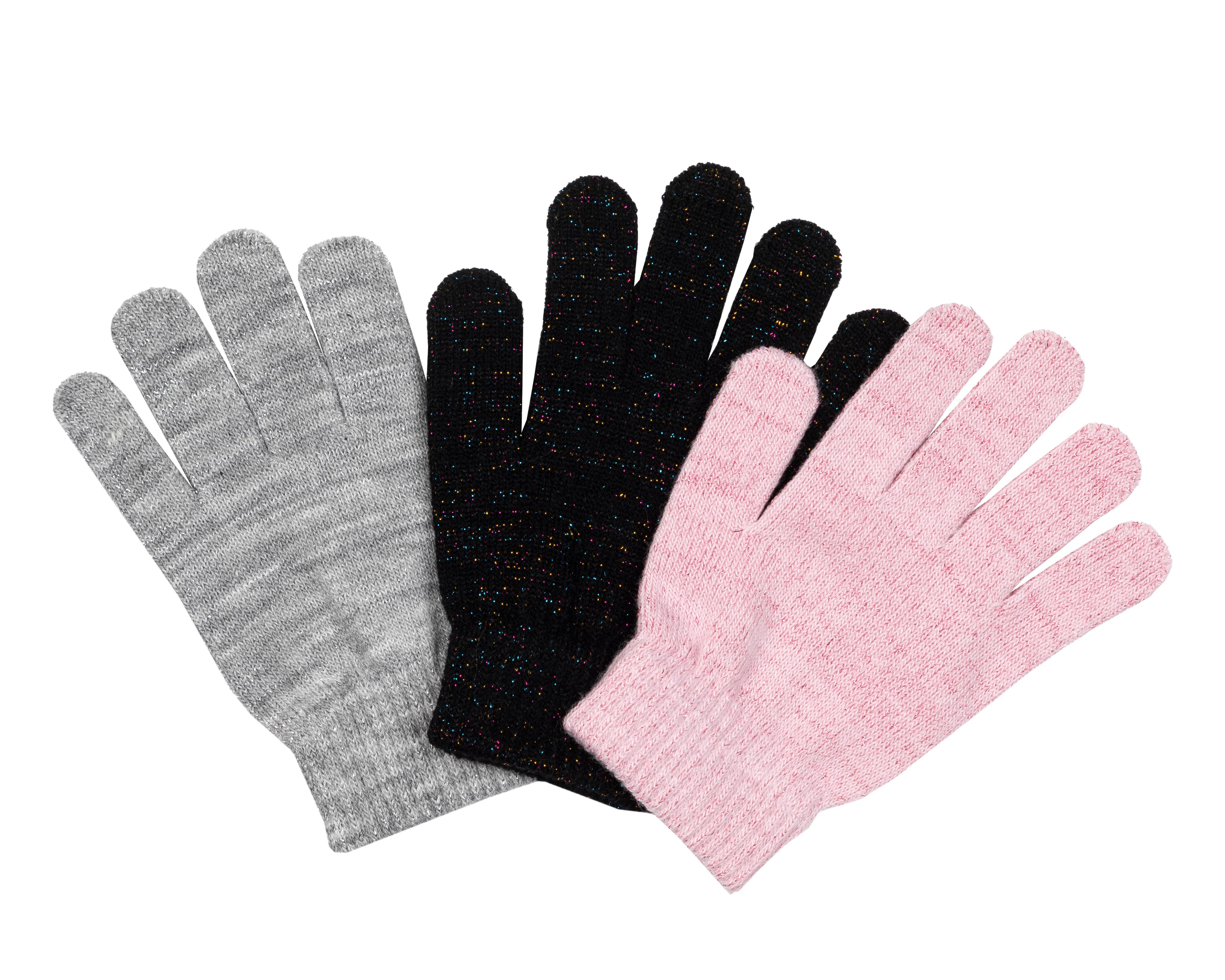 Foto 6 pulgar | Guantes Girls Attitude para Niña 3 Pares