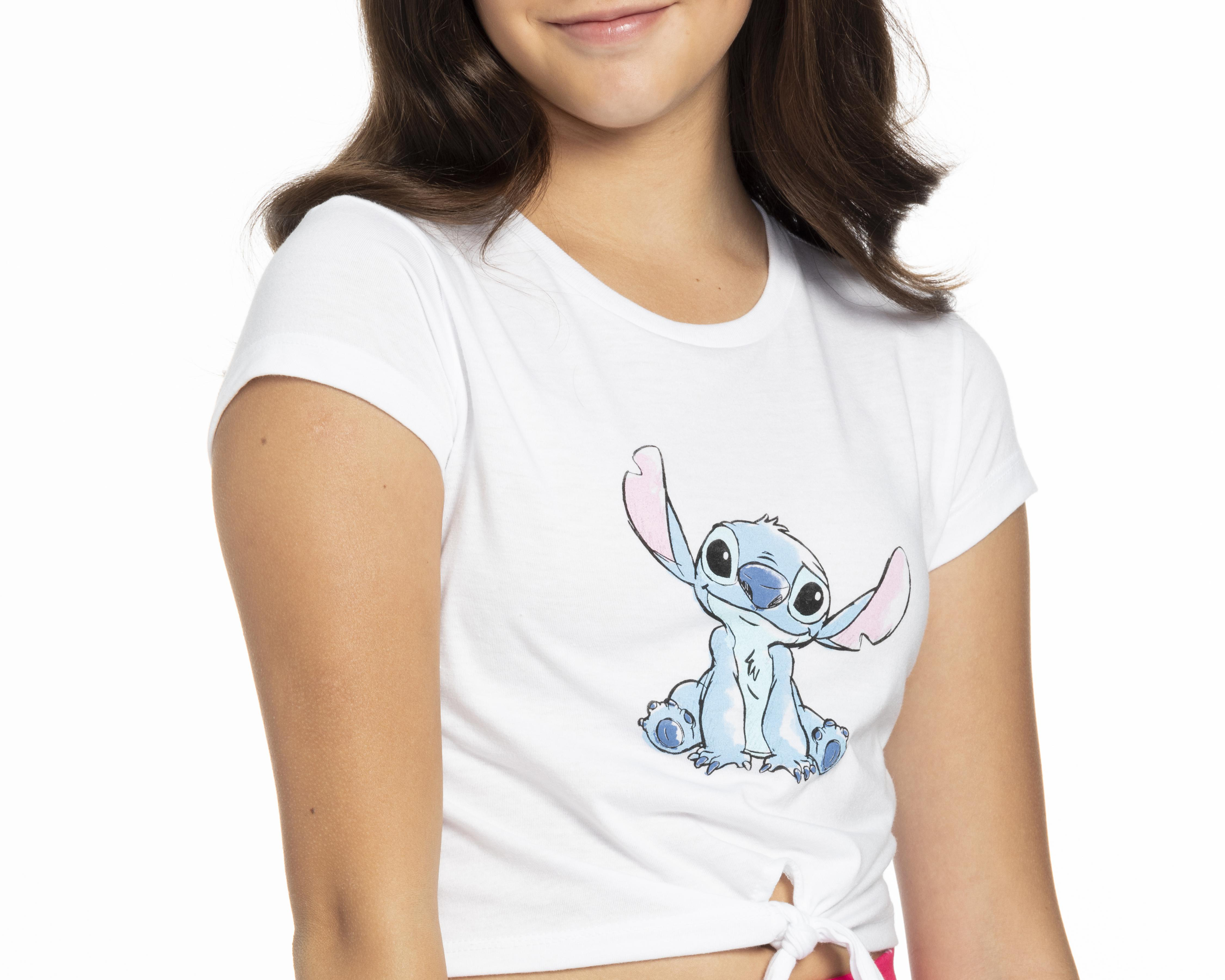 Foto 4 pulgar | Playera Disney Lilo & Stitch Juvenil