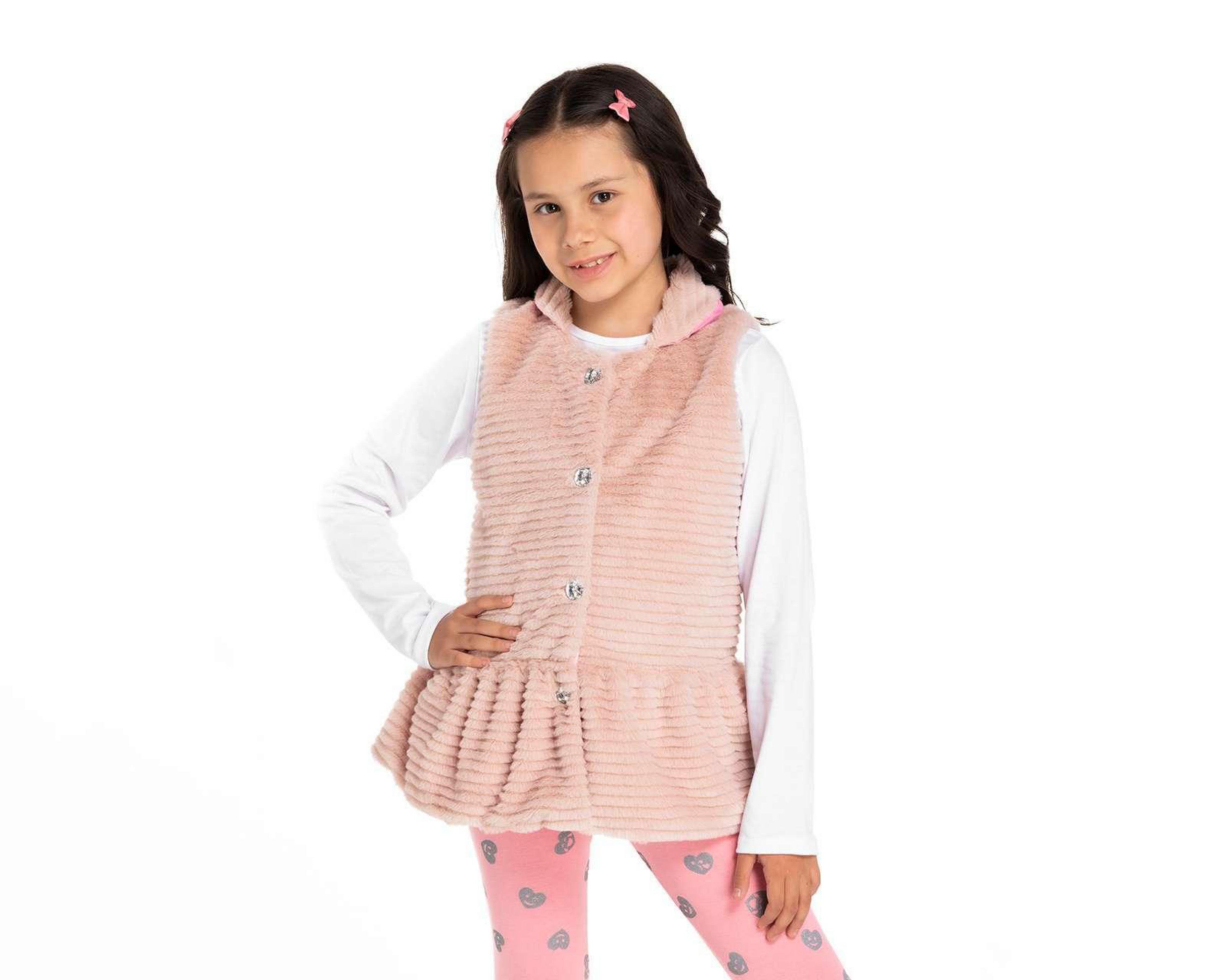 Chaleco y Blusa Girls Atittude para Niña