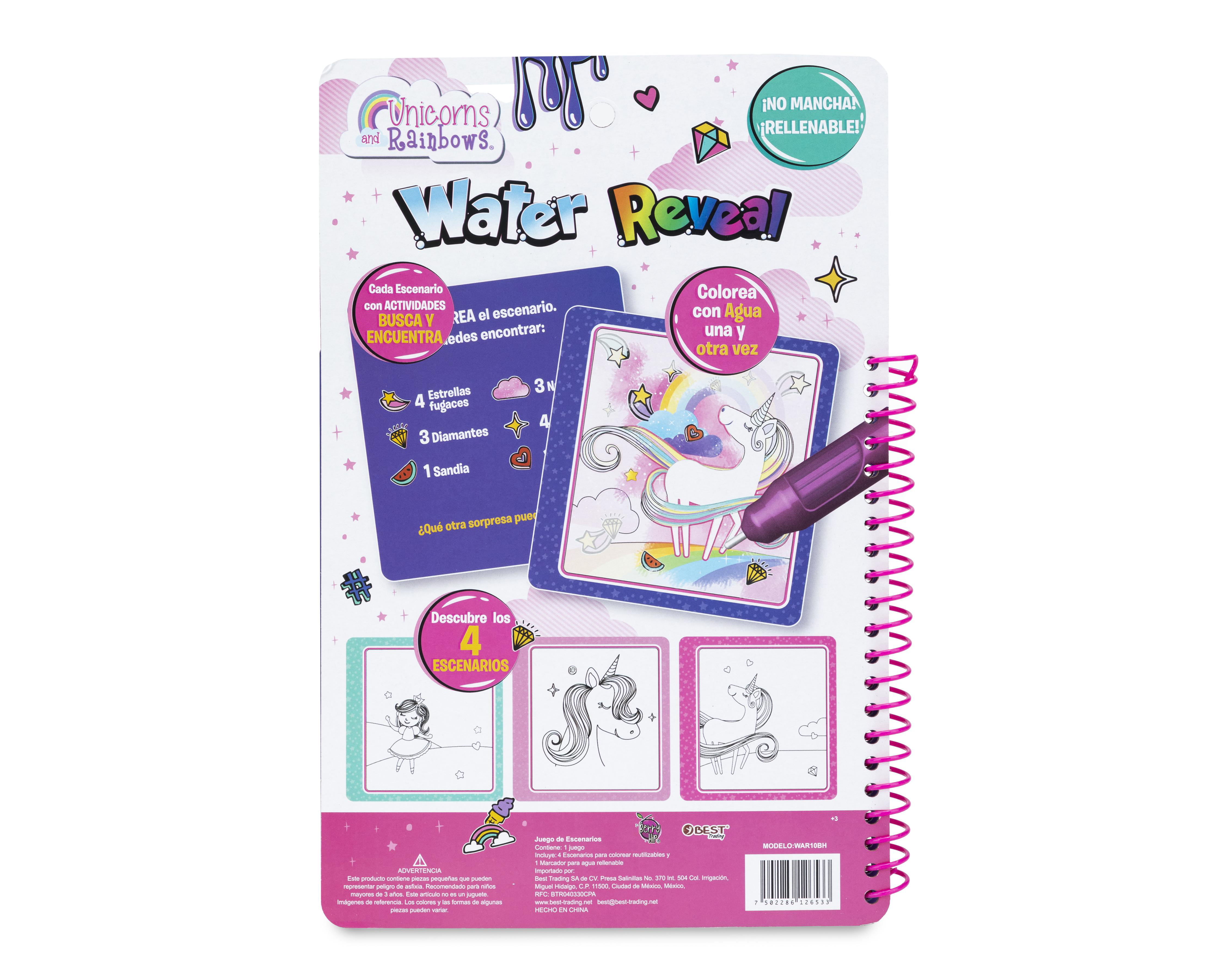 Foto 2 | Libro para Colorear Unicorns & Rainbows con Tinta Mágica 2 Piezas
