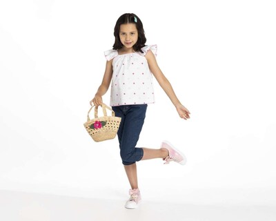 Foto 2 | Conjunto con Pantalón Chague para Niña 3 Piezas