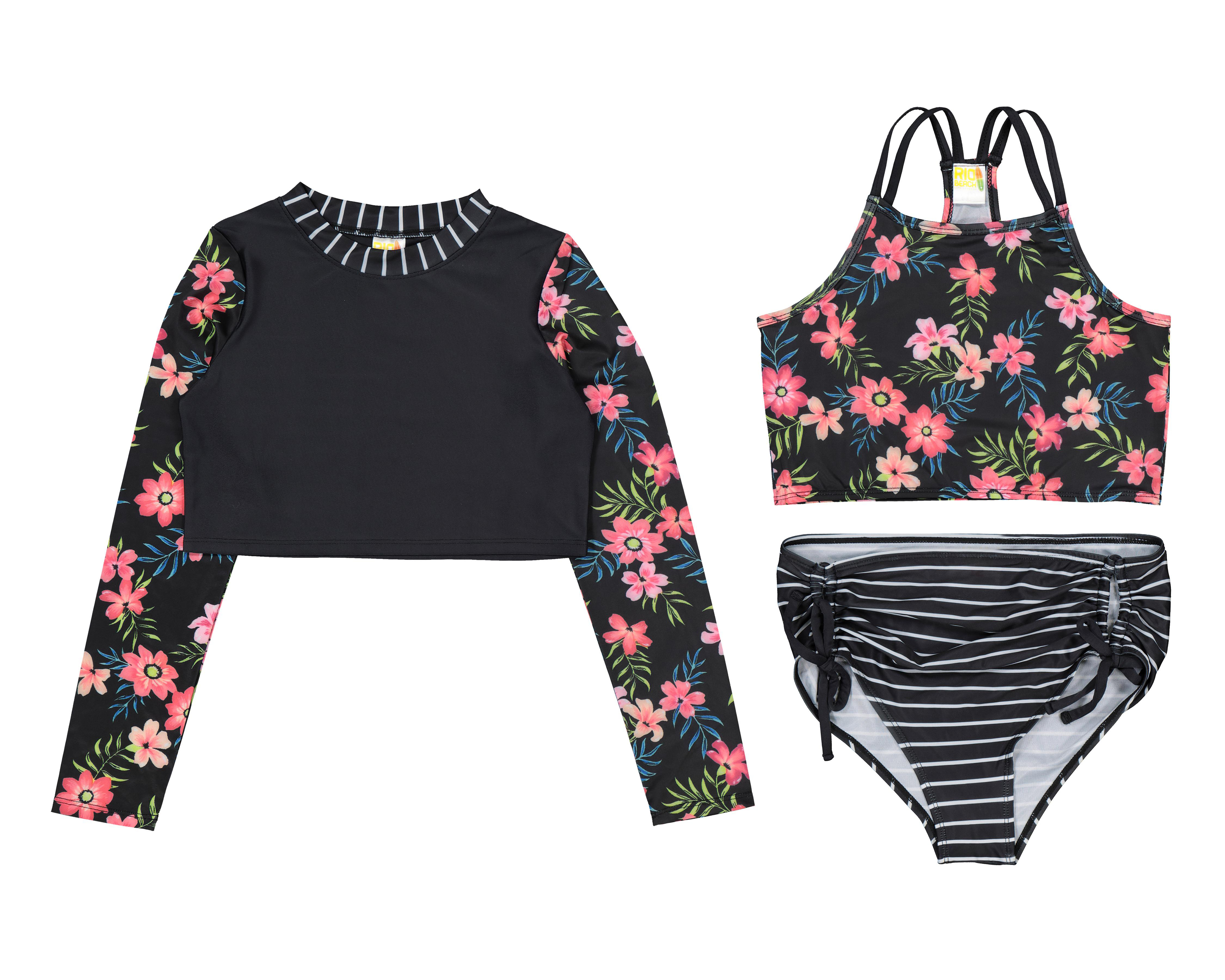 Foto 2 pulgar | Traje de Baño Rio Beach con Estampado Floral Juvenil