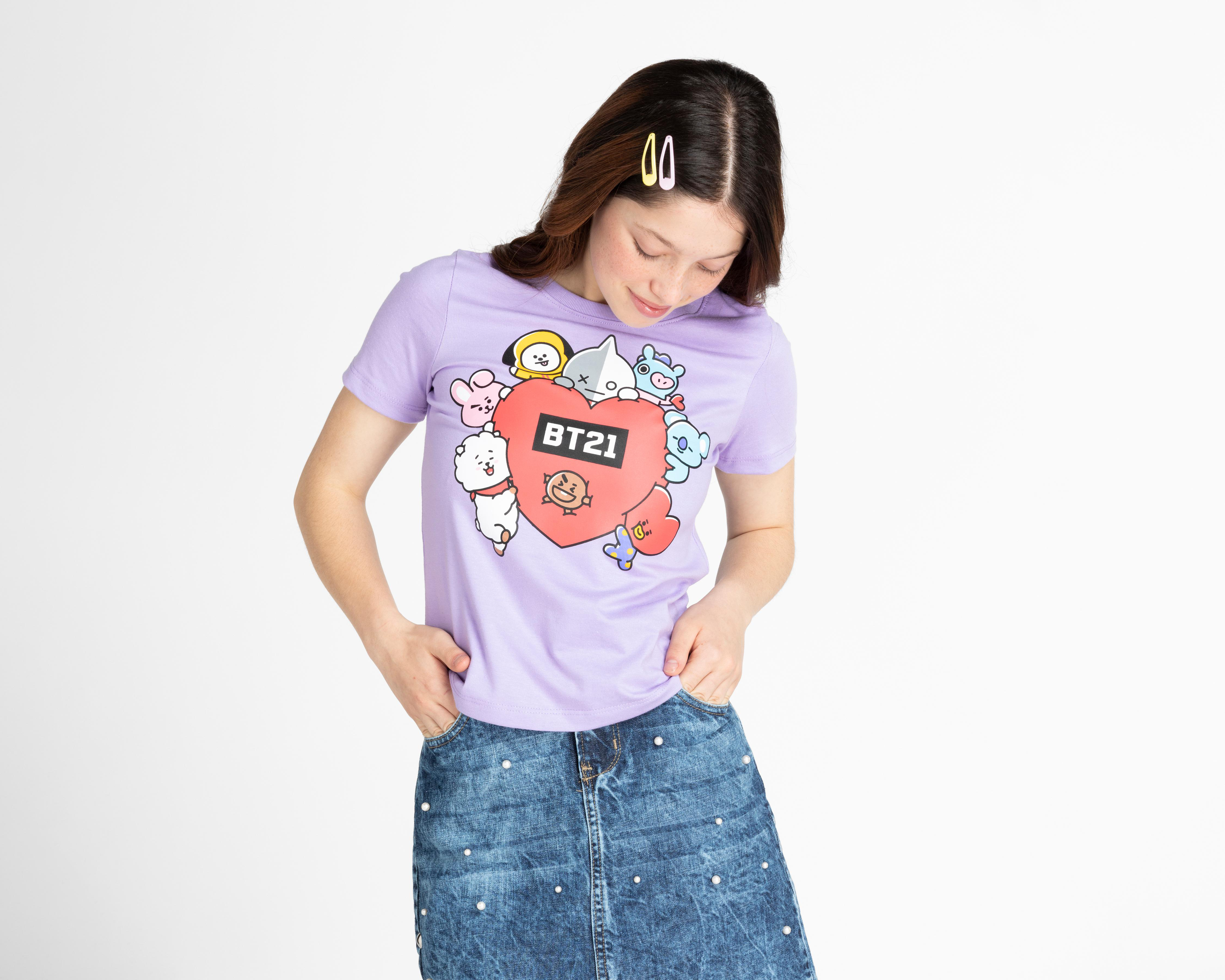 Playera BT21 Manga Corta Juvenil