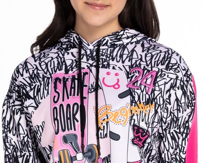 Foto 3 | Sudadera Girls Attitude con Gorro Juvenil