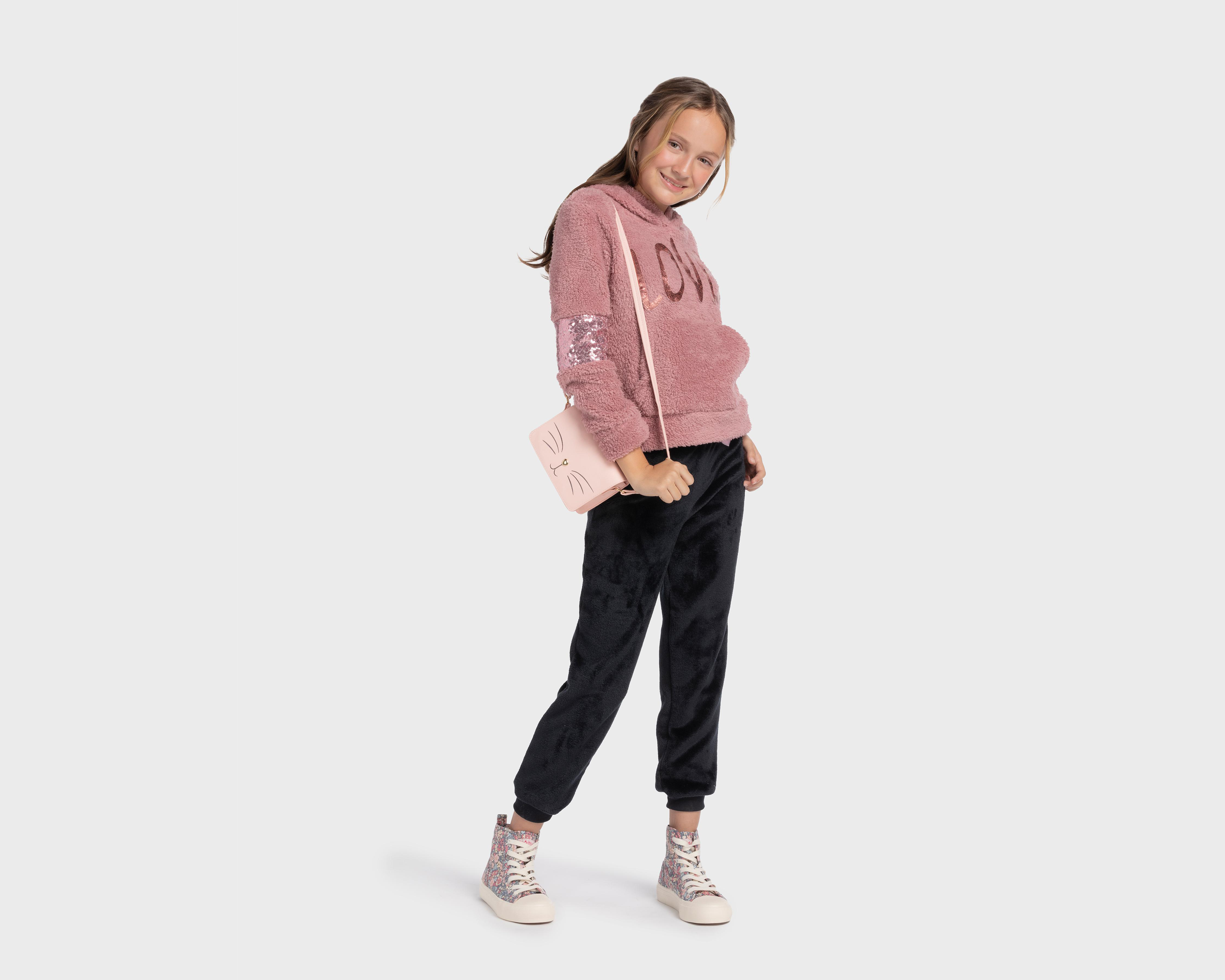 Foto 2 pulgar | Pants y Sudadera Girls Attitude Juvenil