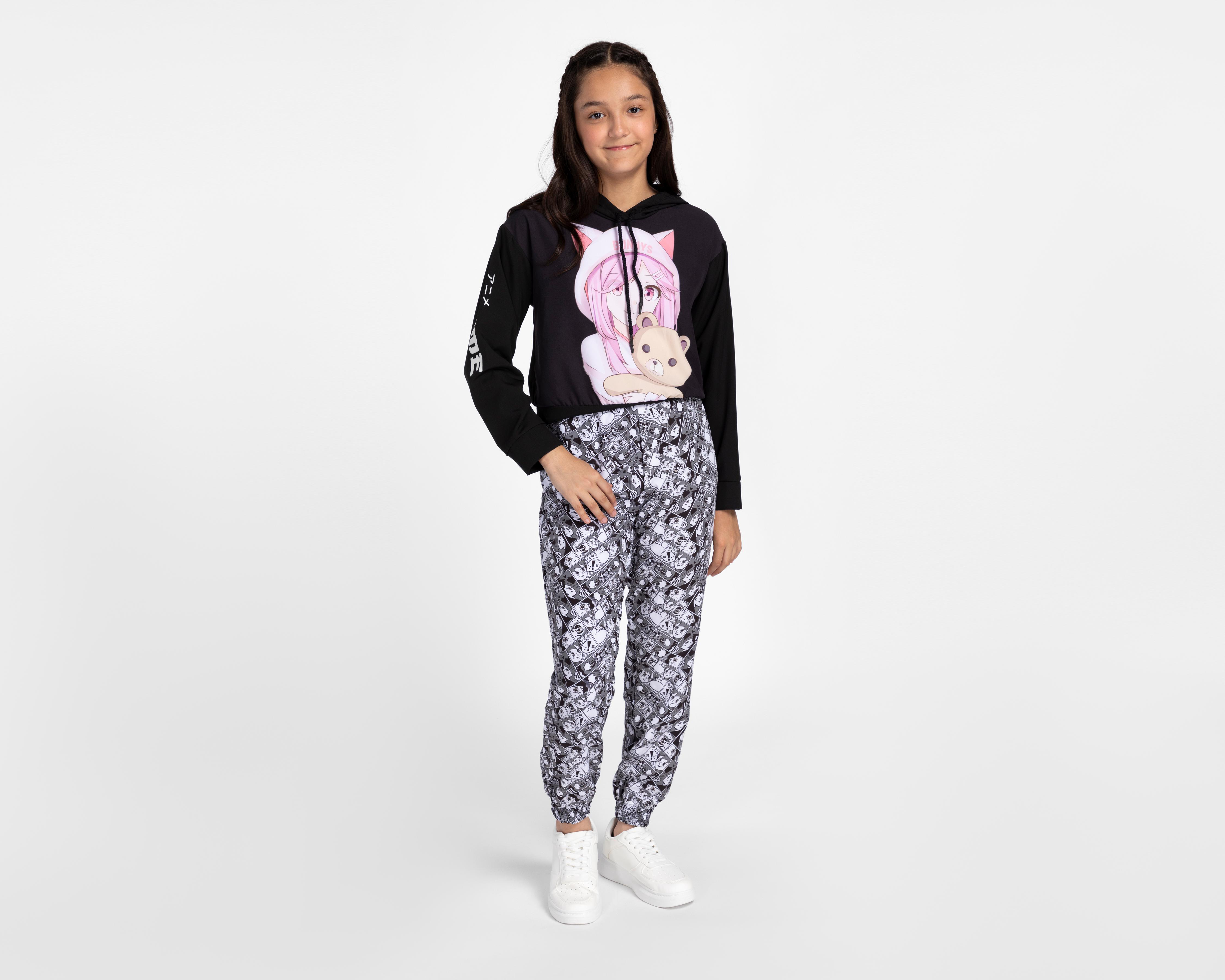 Foto 2 pulgar | Pants y Sudadera Girls Attitude Juvenil