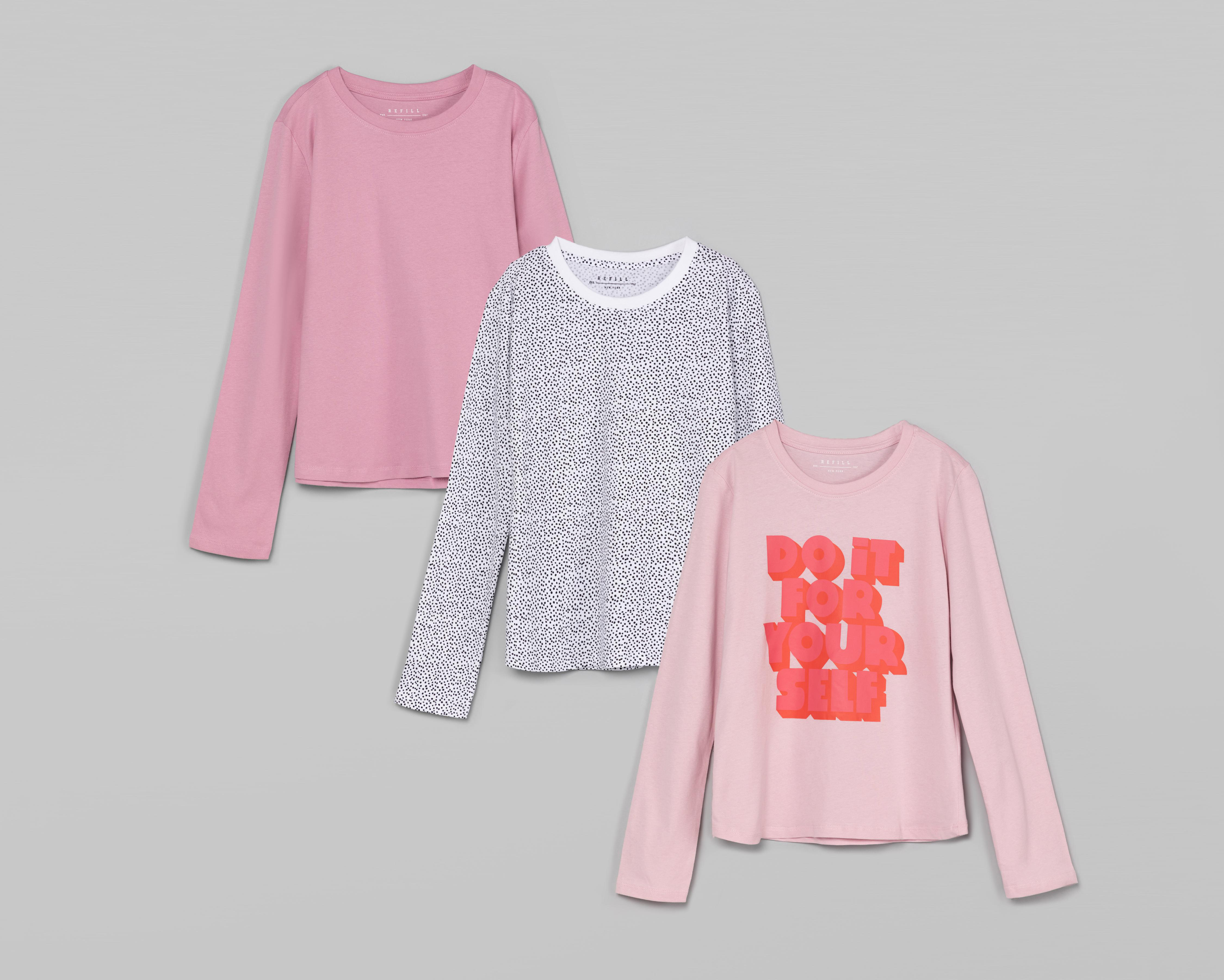 Playera Refill Juvenil 3 Piezas