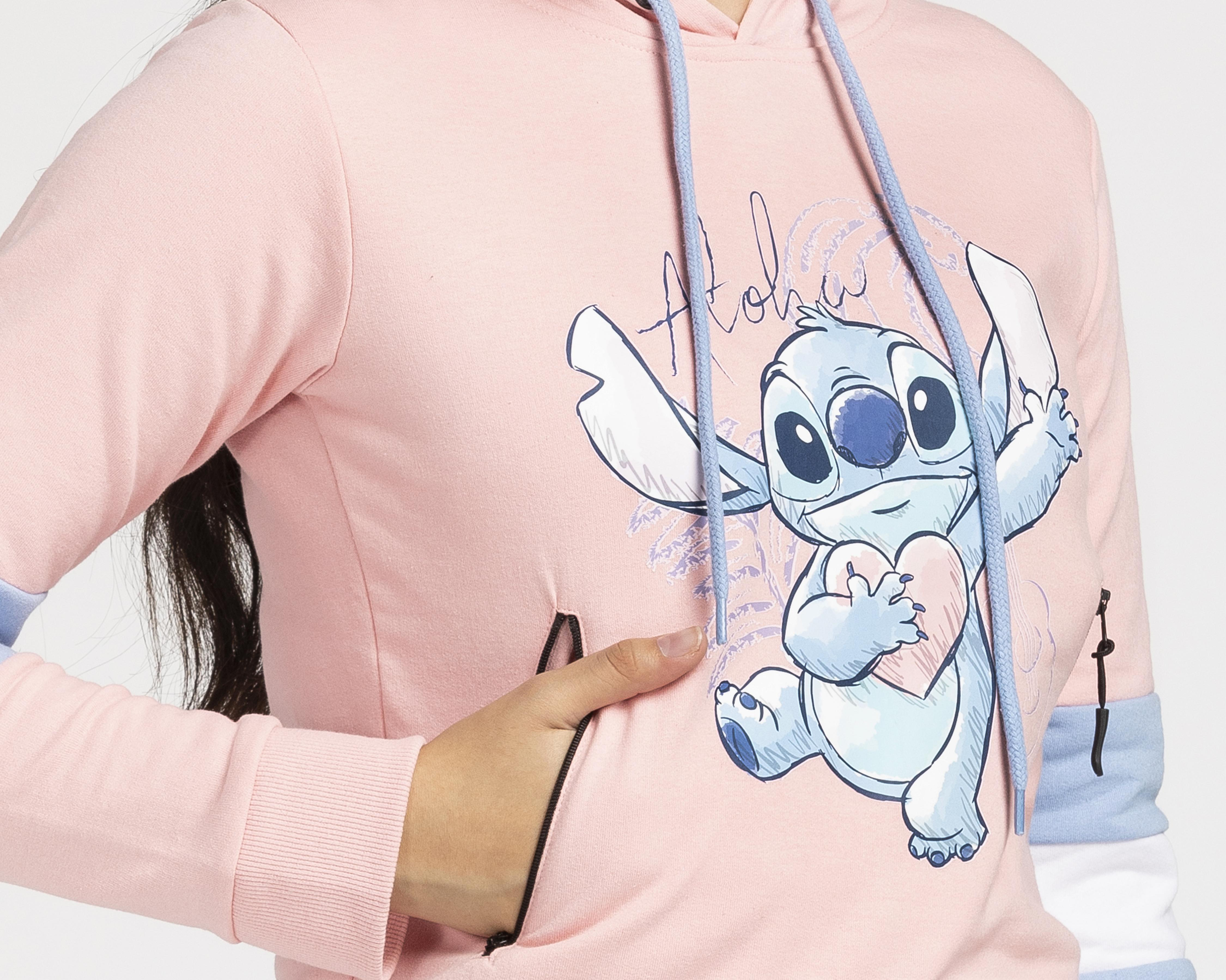 Foto 5 pulgar | Sudadera Disney Lilo & Stitch Juvenil