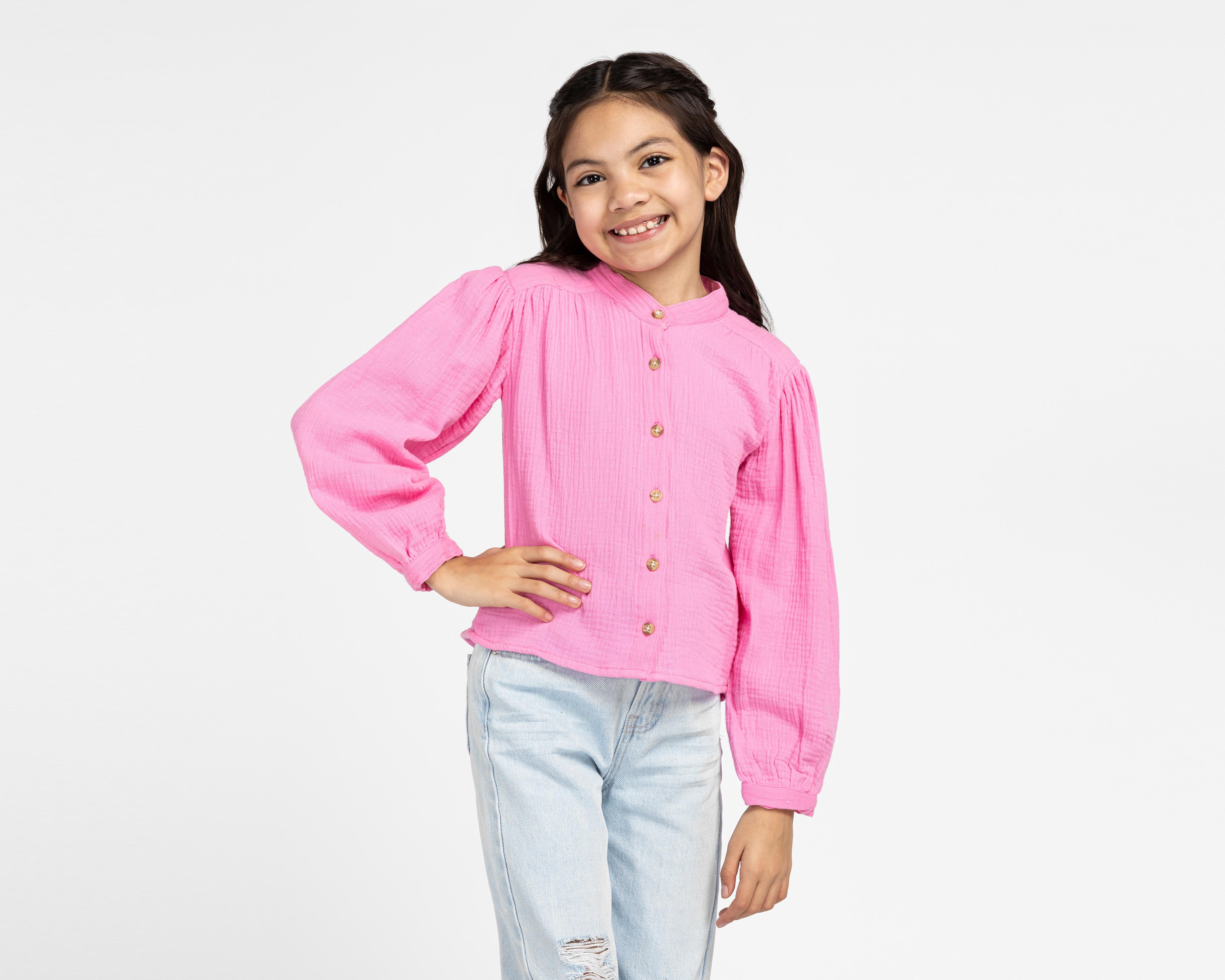 Blusas para niña coppel sale