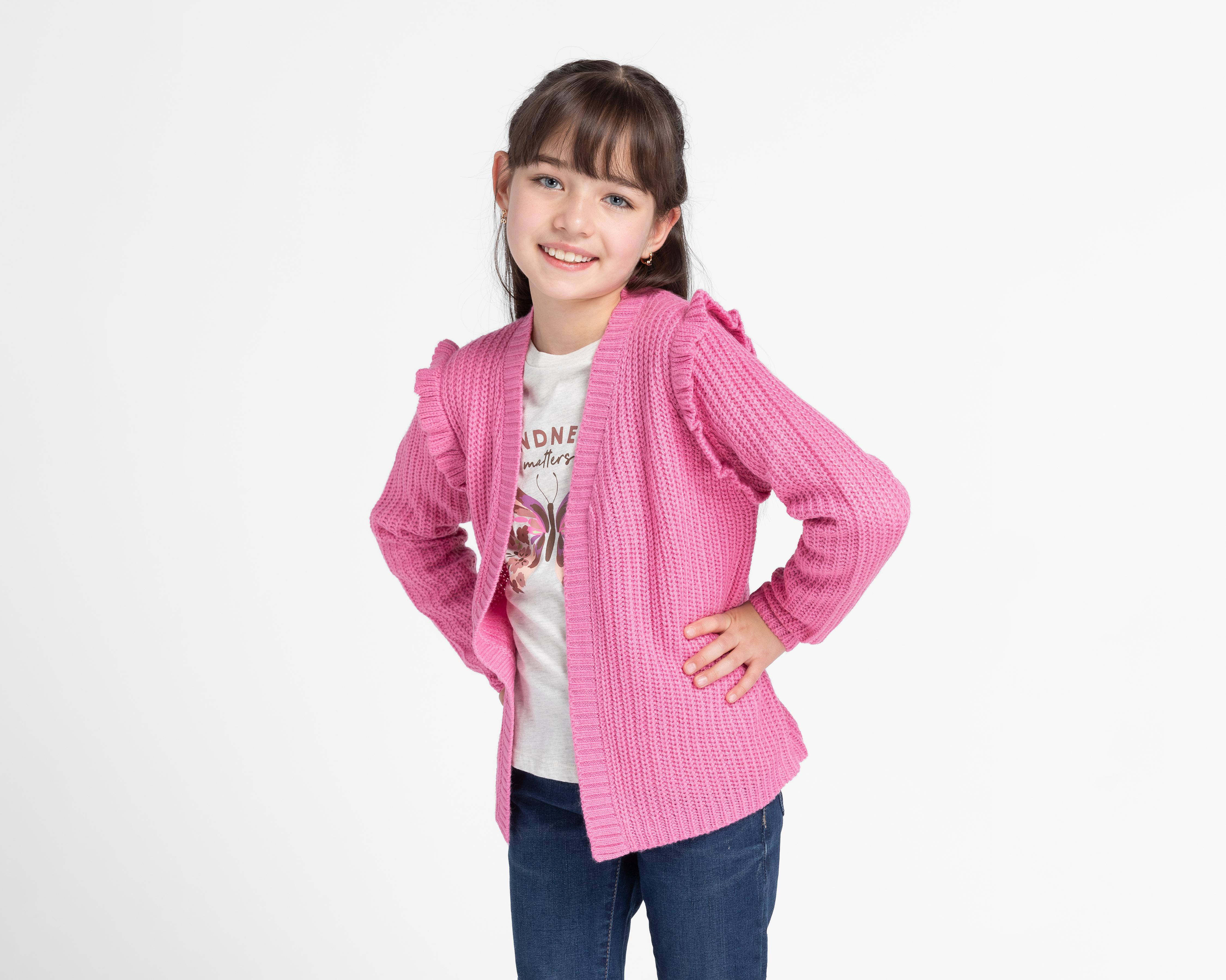 Foto 3 pulgar | Playera y Suéter Refill para Niña 2 Piezas