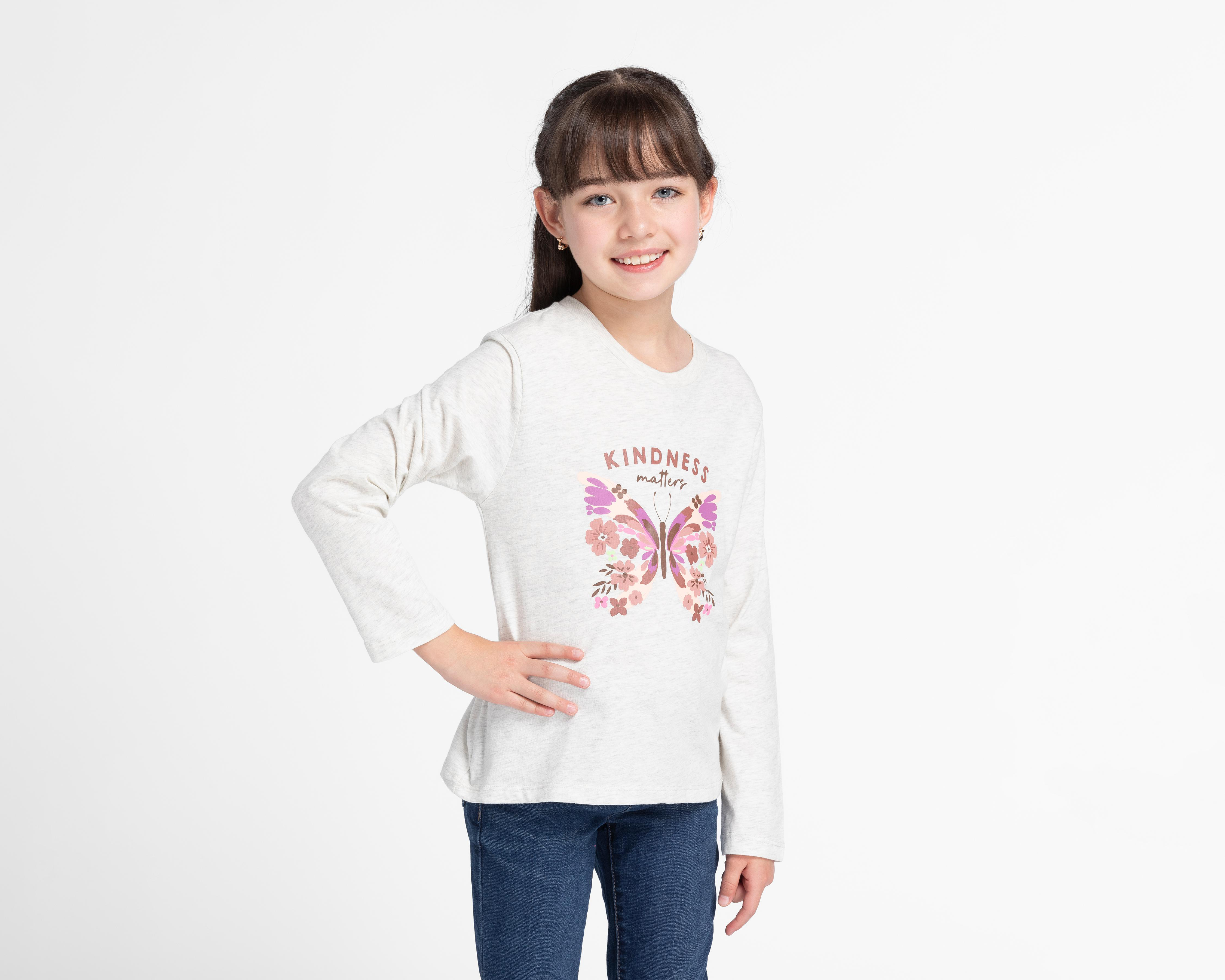 Foto 5 pulgar | Playera y Suéter Refill para Niña 2 Piezas