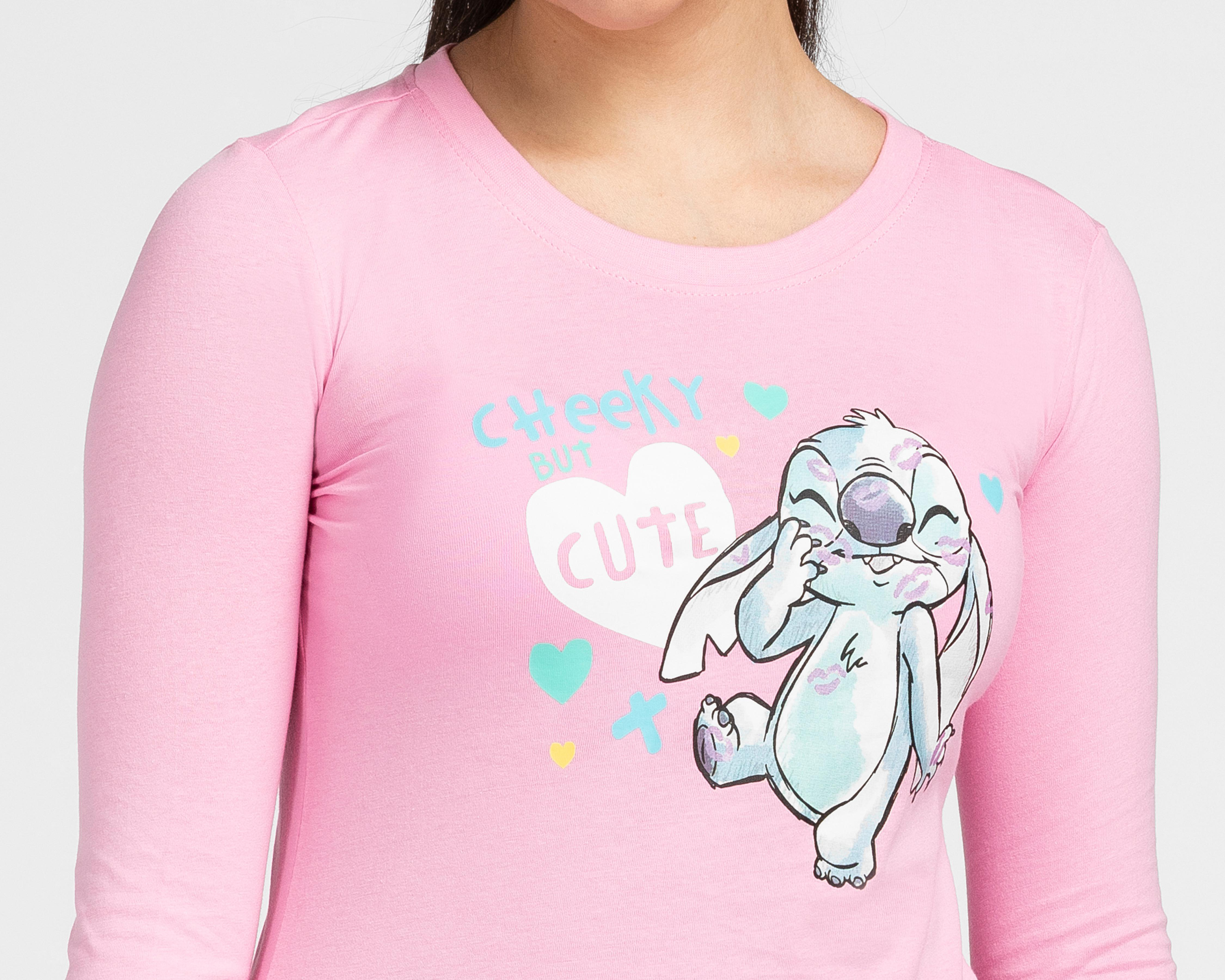 Foto 6 pulgar | Playera Disney Lilo & Stitch Juvenil 2 Piezas