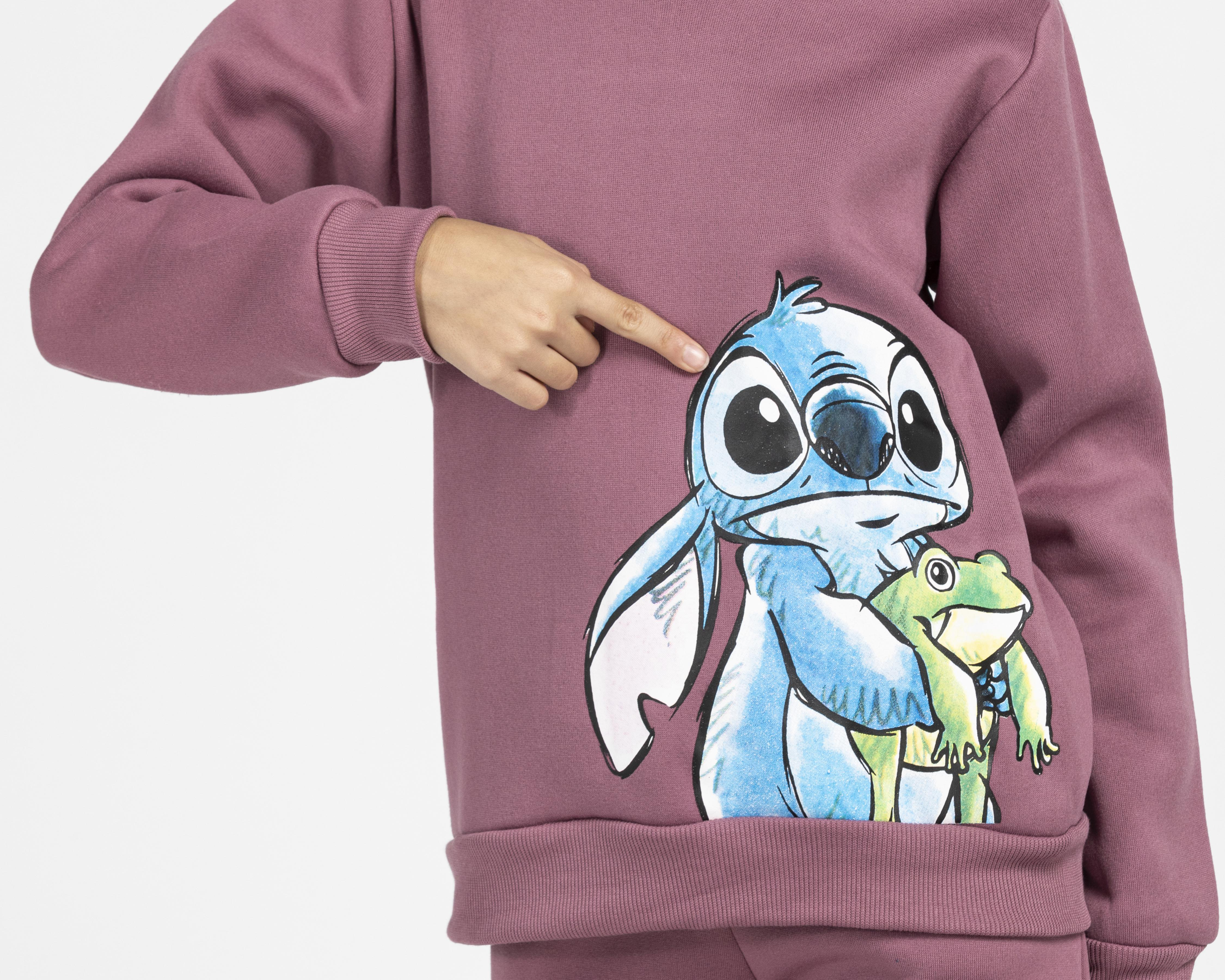 Foto 4 pulgar | Conjunto con Sudadera Disney Lilo & Stitch para Niña 2 Piezas