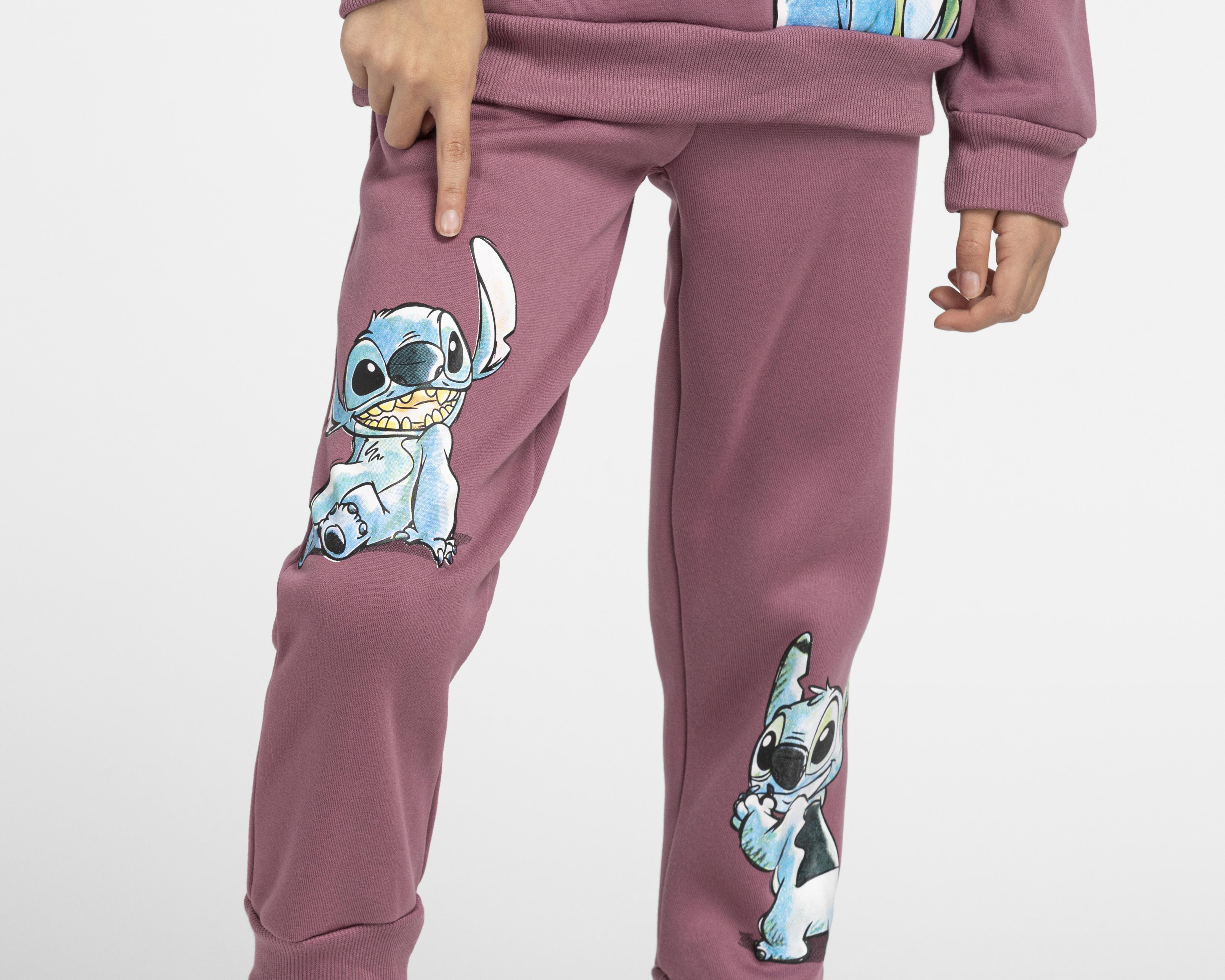 Foto 5 pulgar | Conjunto con Sudadera Disney Lilo & Stitch para Niña 2 Piezas